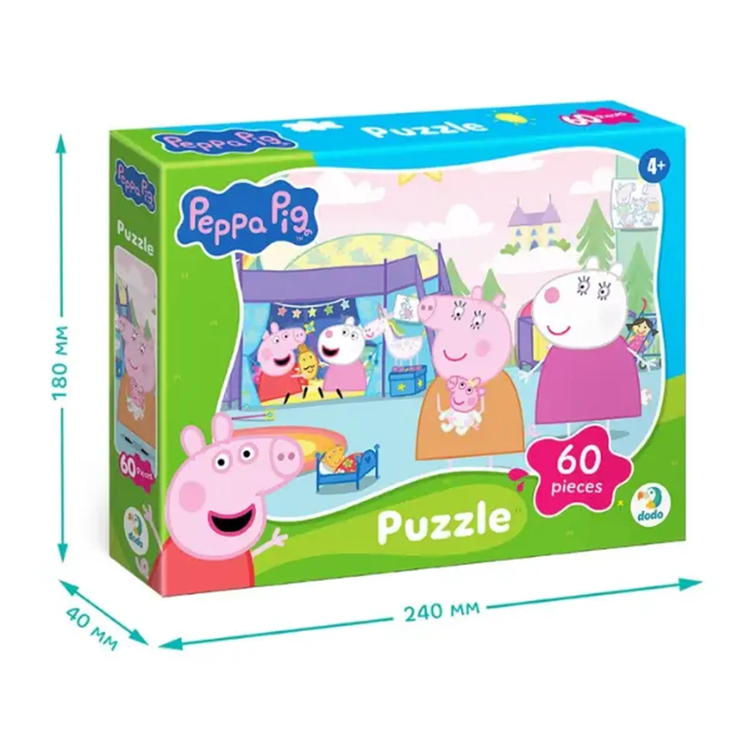 Puzzle "Purcelușii și miei", seria Peppa Pig, 60 elem.