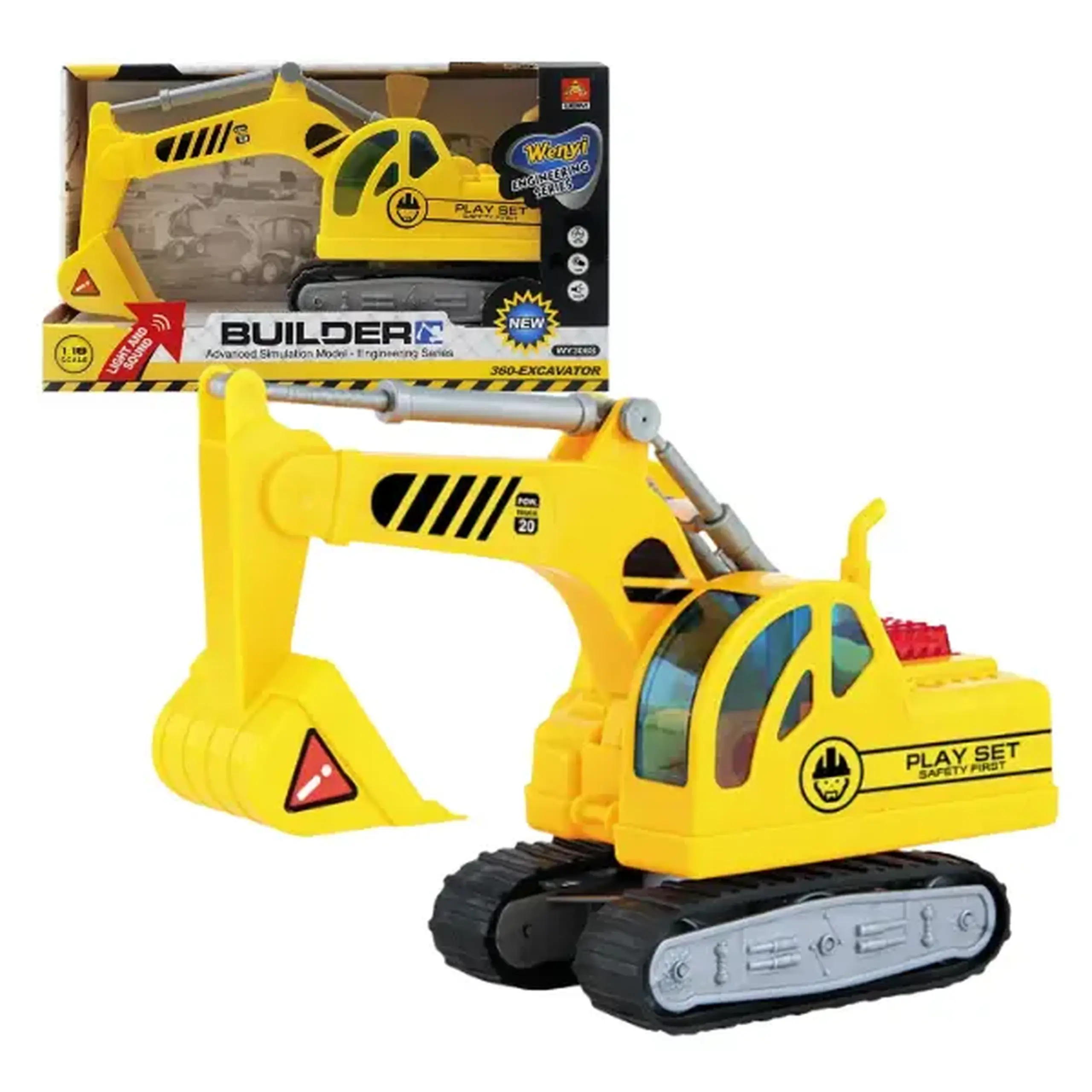 1:20 Excavator cu fricțiune (lumini /sunete)