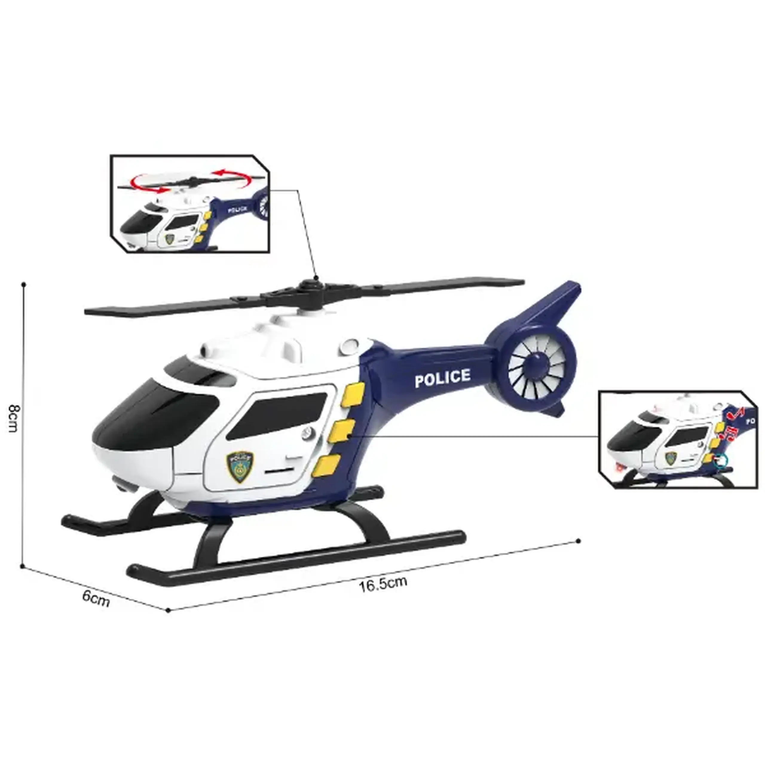 1:32 Elicopter de poliție (lumini /sunete)