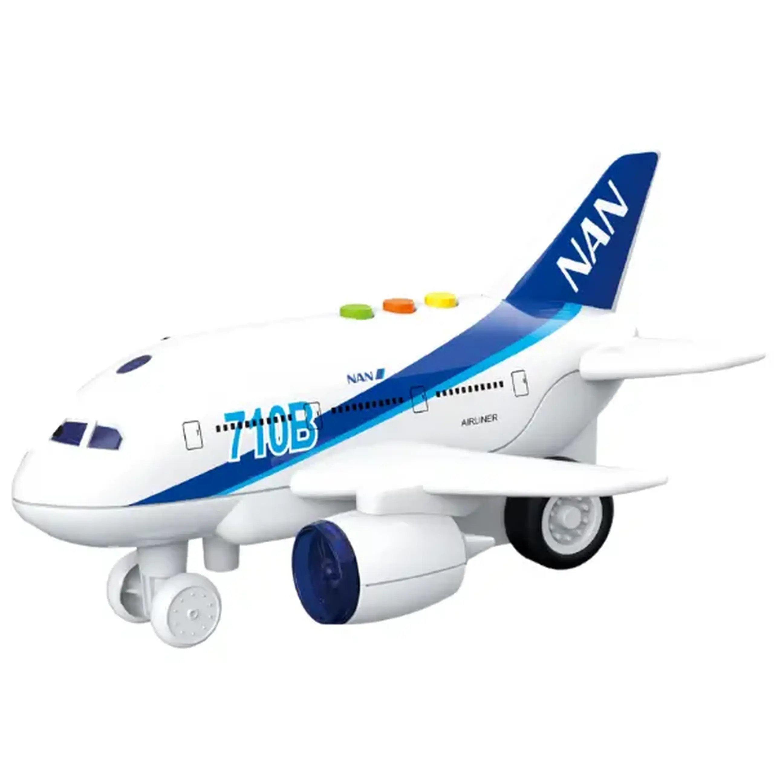 1:200 Avion cu fricțiune (lumini /sunete), as.