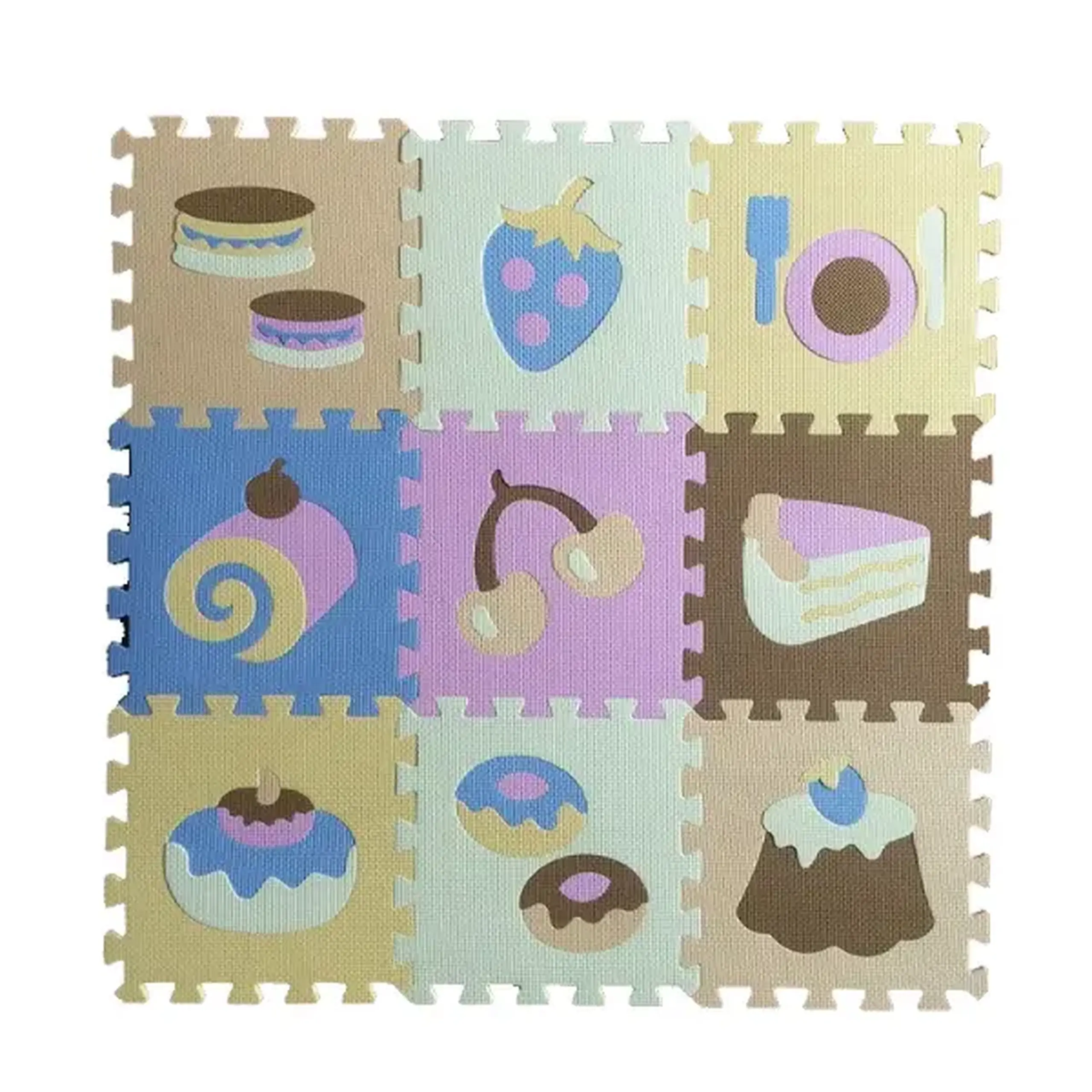 Covoraș-puzzle educativ "Desert", 9 elem.