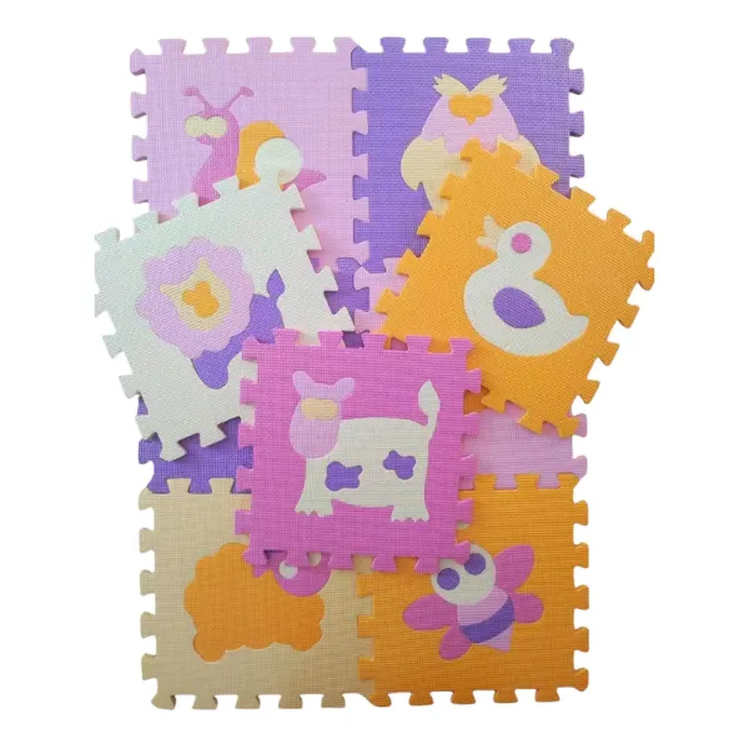 Covoraș-puzzle educativ "Animale", 9 elem.