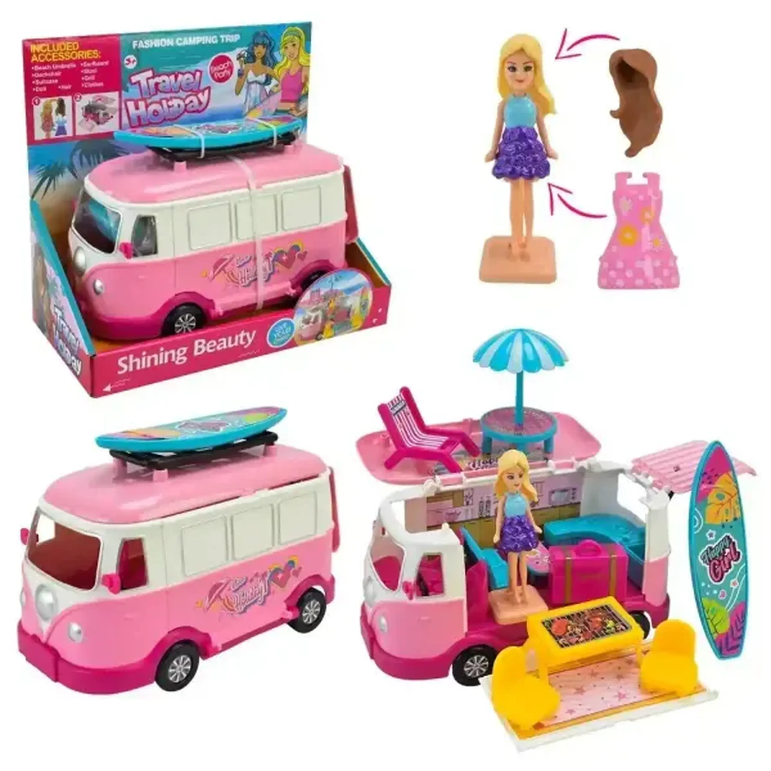 Set de joacă "Camper - Frumusețe strălucitoare"