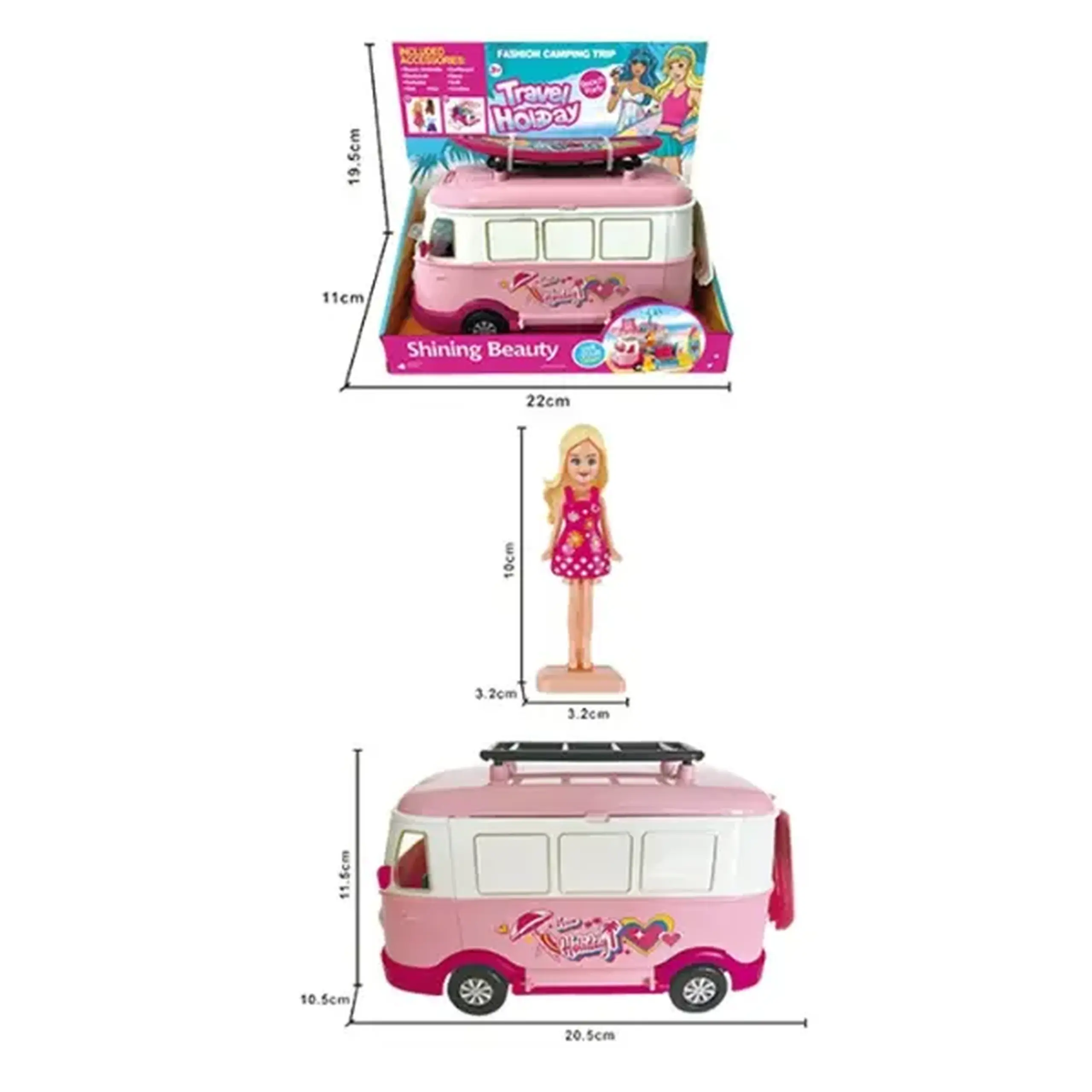 Set de joacă "Camper - Frumusețe strălucitoare"