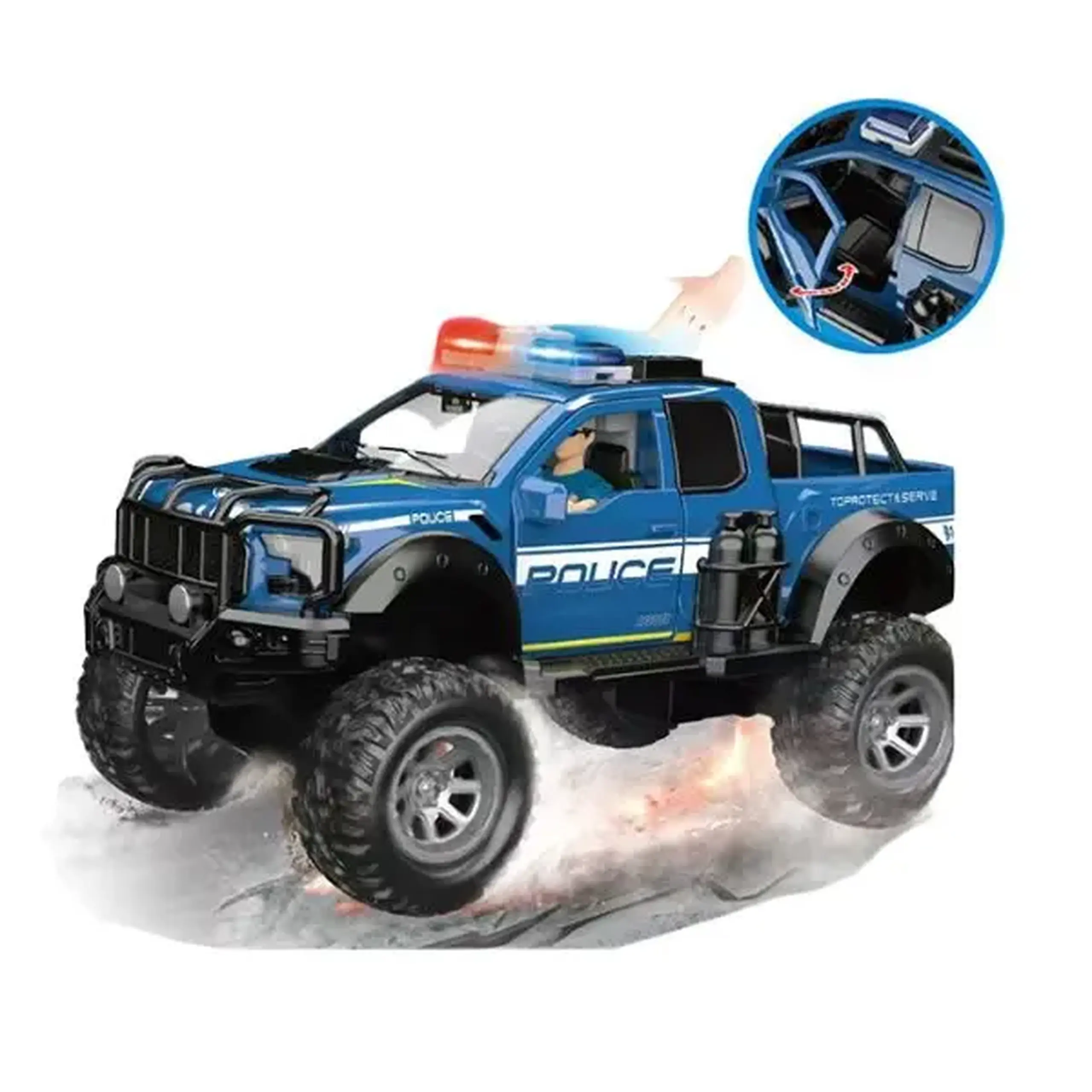„Mașină de teren a poliției” cu accesorii