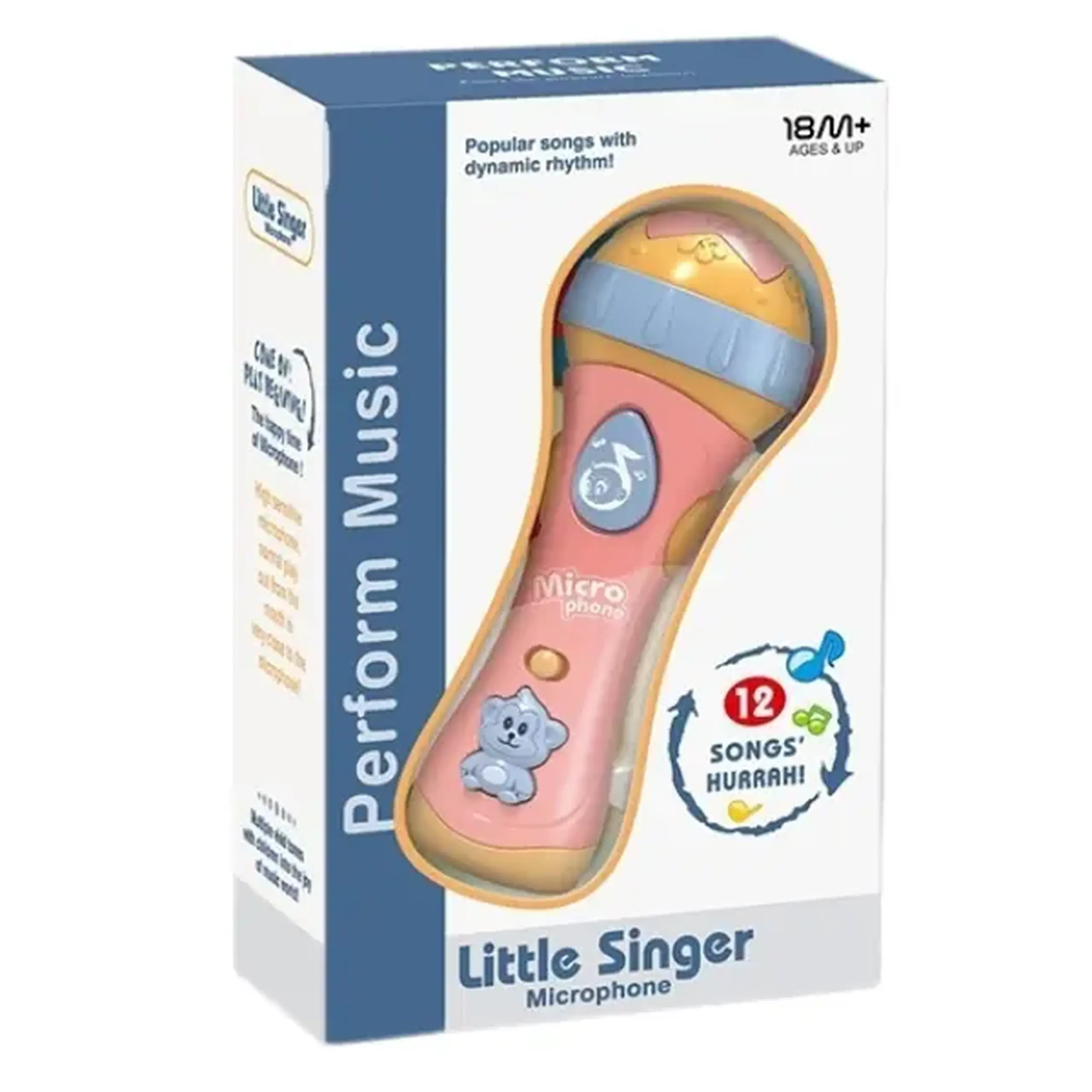 Microfon pentru copii cu muzică și lumină – 12 melodii