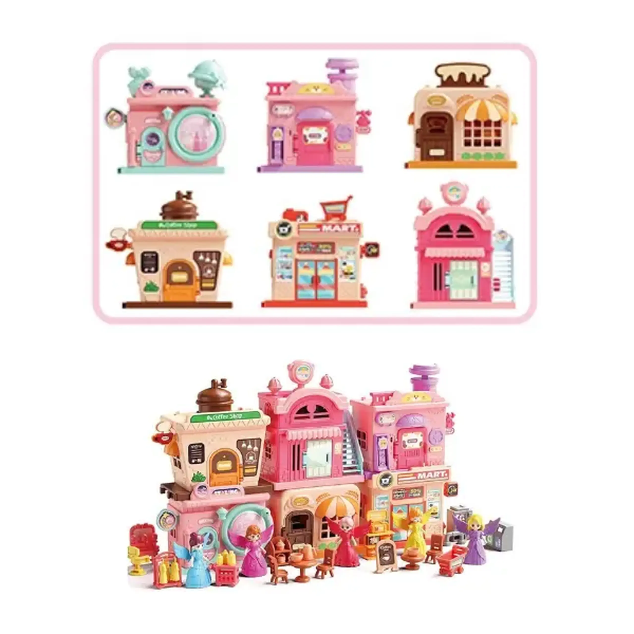 Set de joacă „Căsuța de păpuși” cu figurină și accesorii