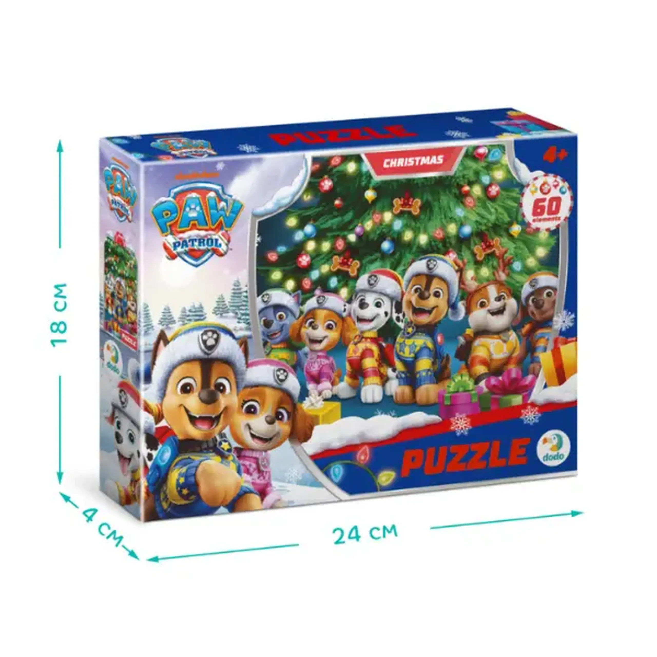 Puzzle "Pregătit de sărbători", seria Patrula cățelușilor, 60 elem.