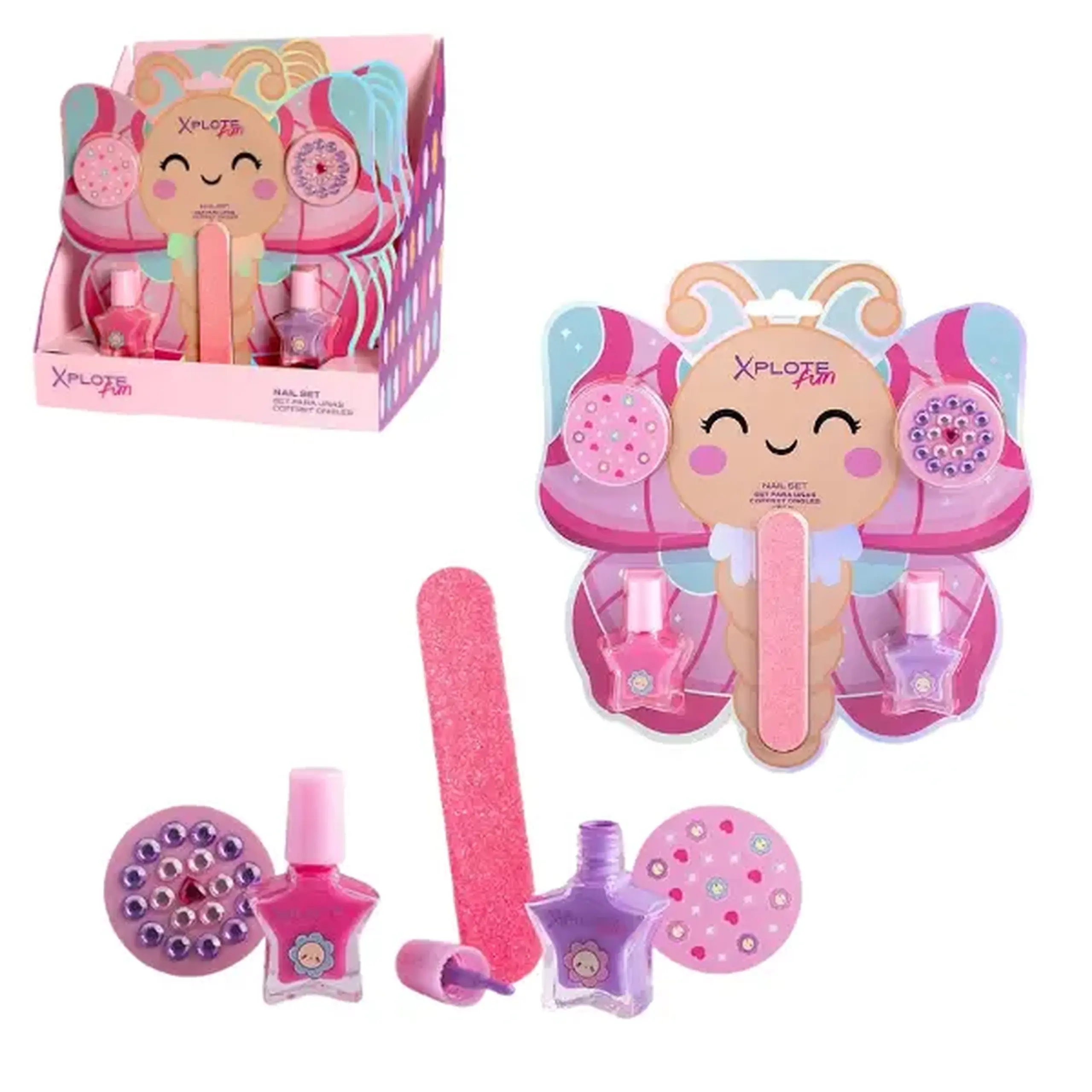 Set de unghii XPLOTE FUN „Fluture Fericit”