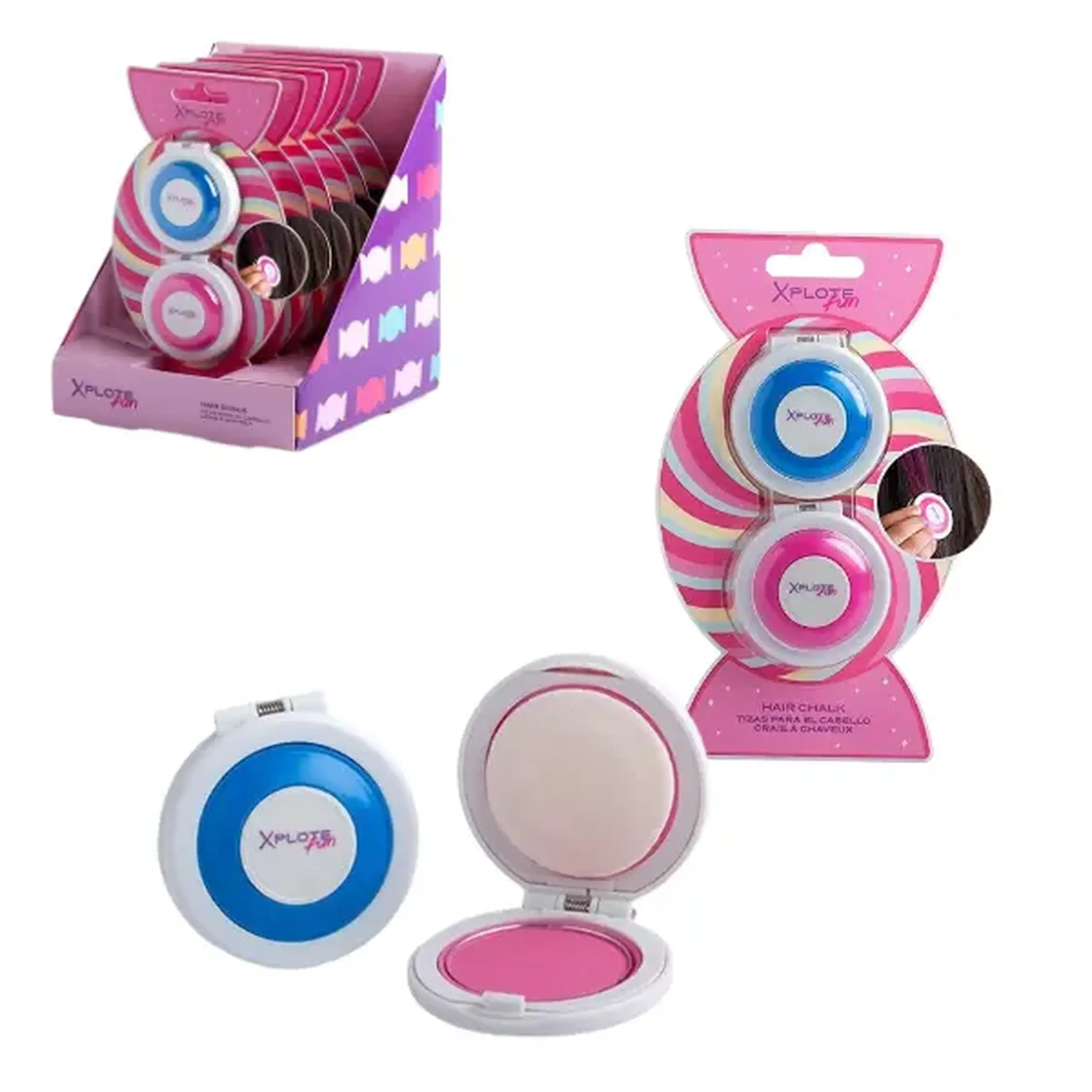 Creta colorată de păr XPLOTE FUN "Bomboana dulce"