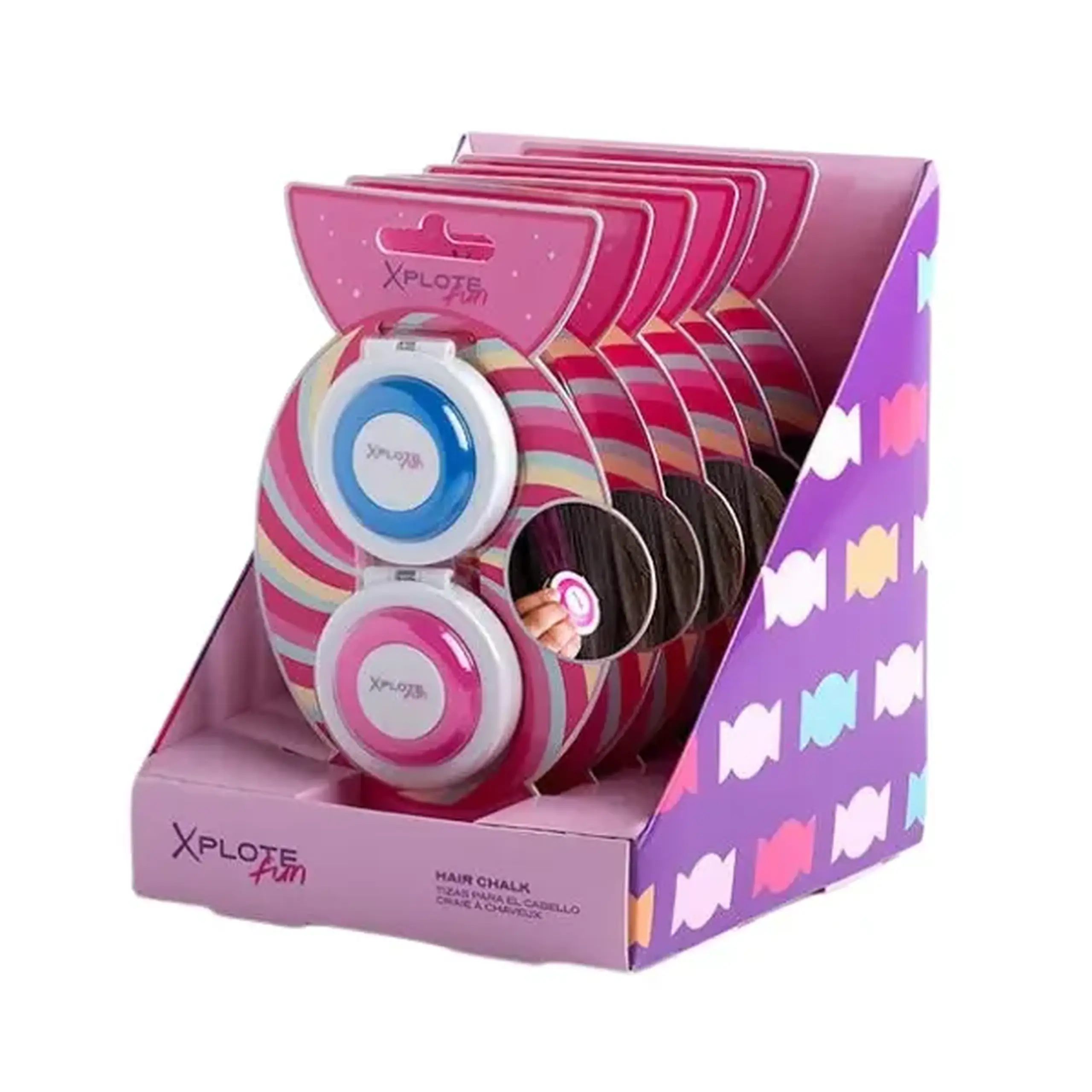 Creta colorată de păr XPLOTE FUN "Bomboana dulce"