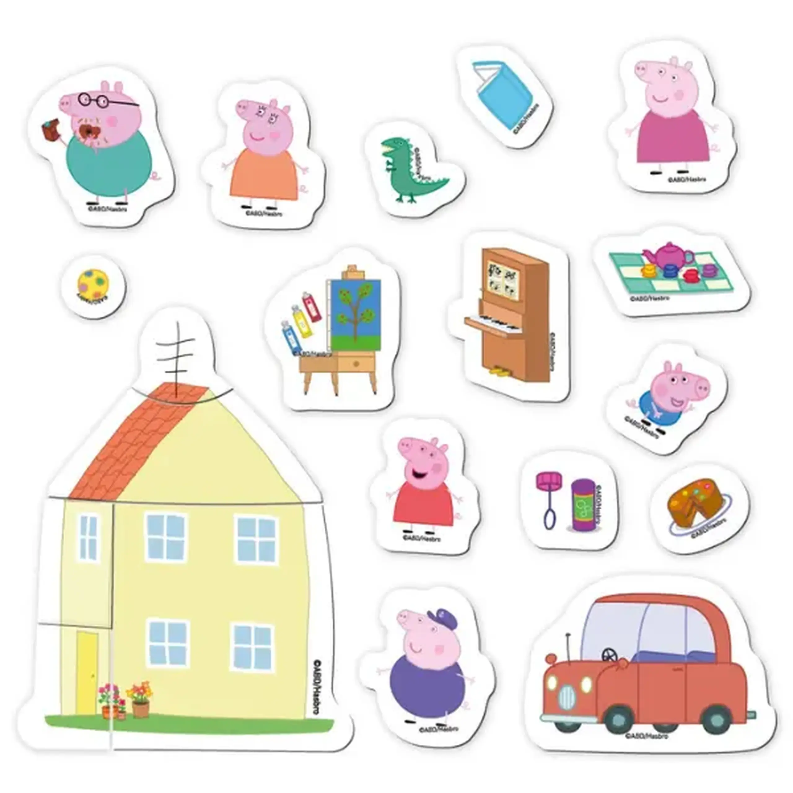 Joc magnetic "Casa de vis", seria Peppa Pig, 20 elem.