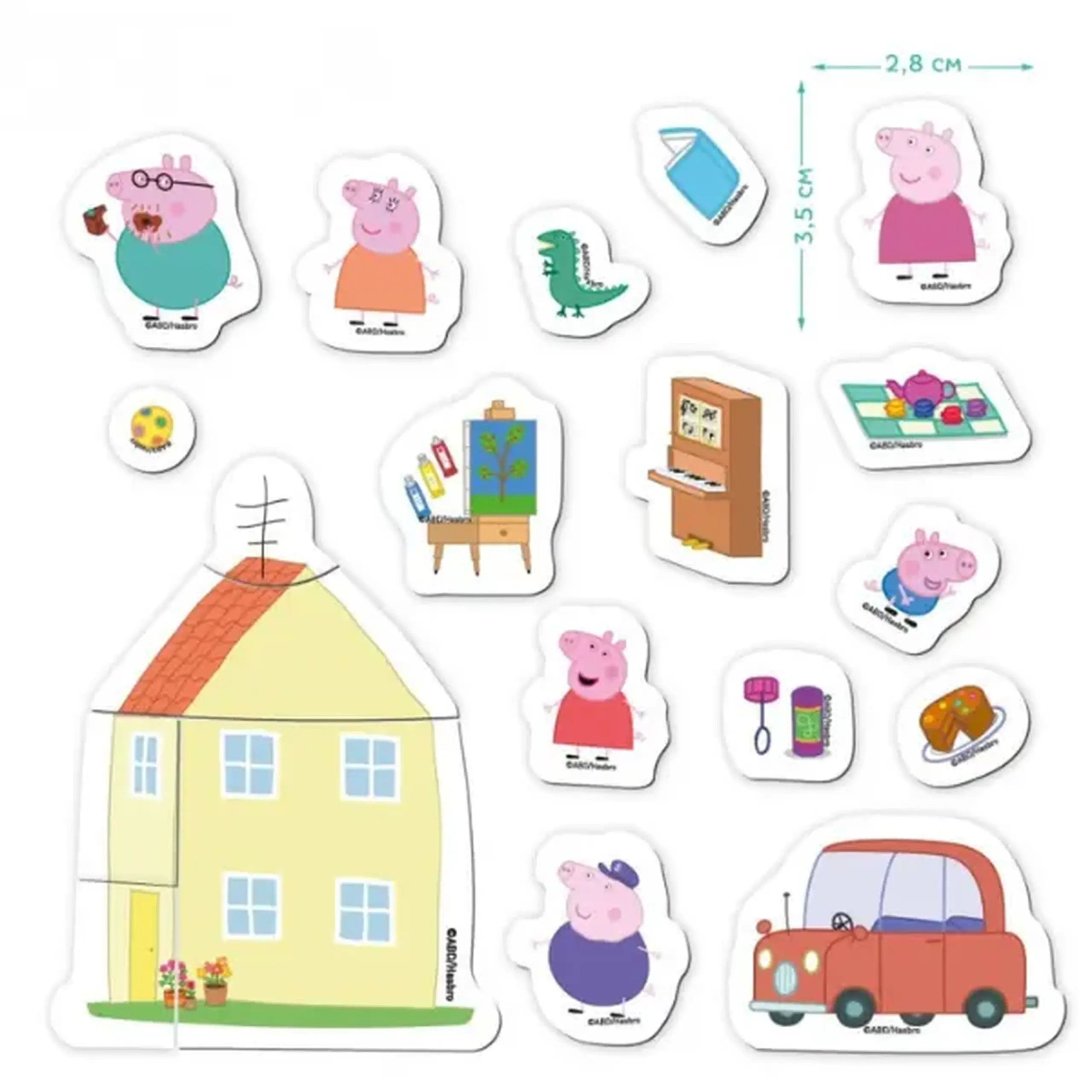 Joc magnetic "Casa de vis", seria Peppa Pig, 20 elem.
