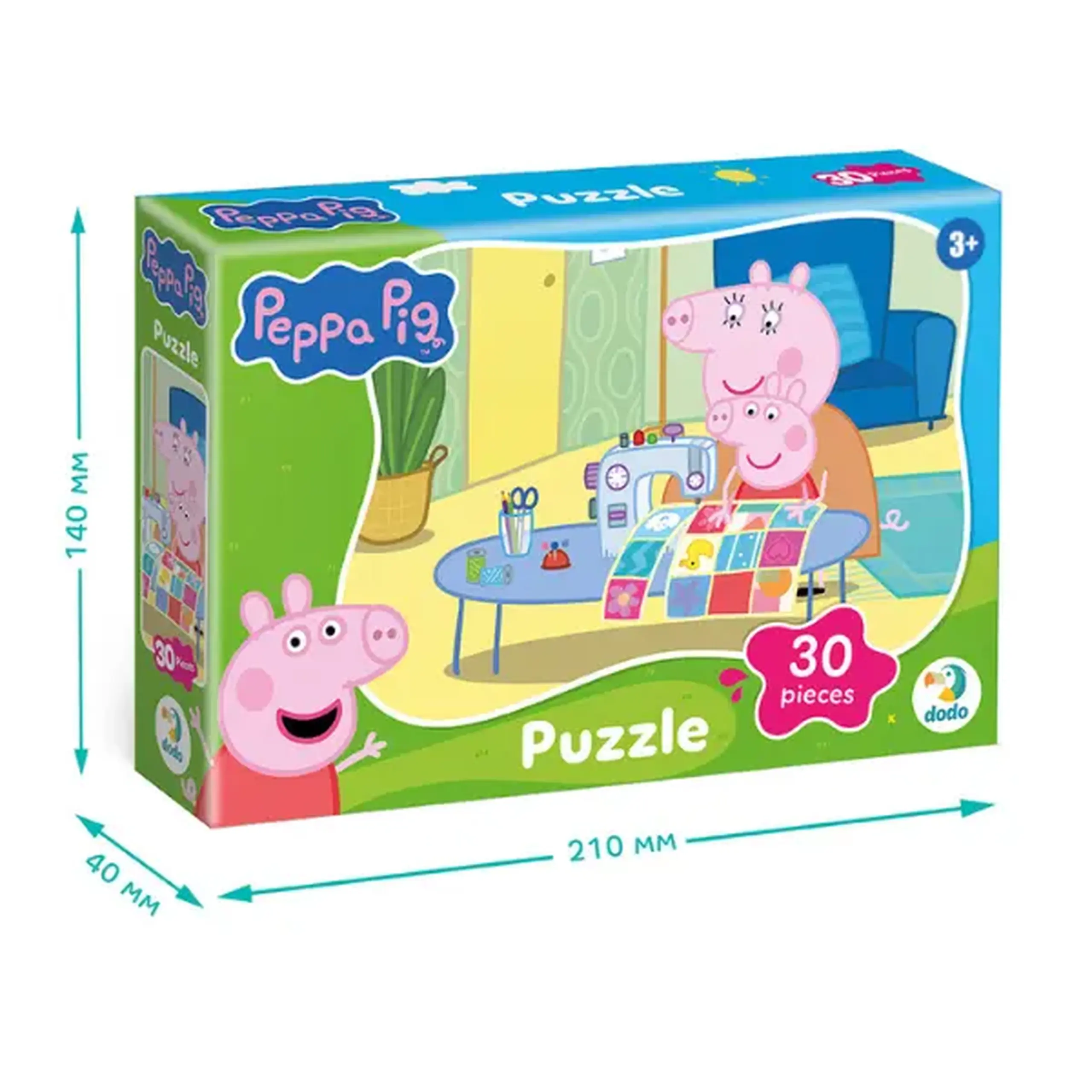 Puzzle„Păturica bebelușului”, seria Peppa Pig, 30 de piese