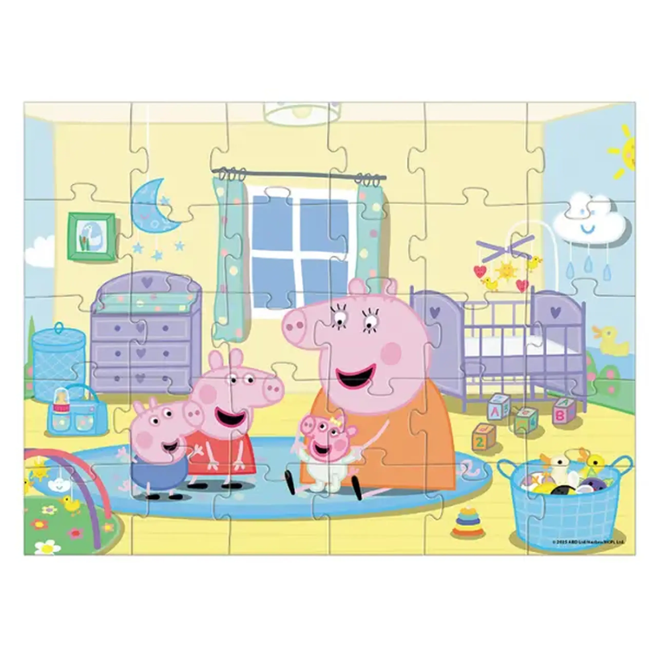 Puzzle „Camera bebelușului”, seria Peppa Pig, 30 de piese