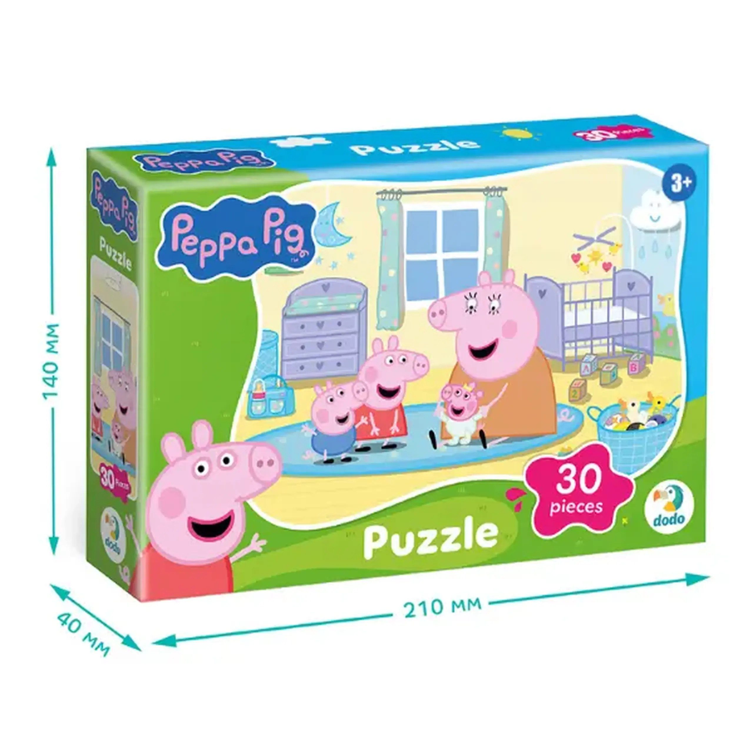 Puzzle „Camera bebelușului”, seria Peppa Pig, 30 de piese