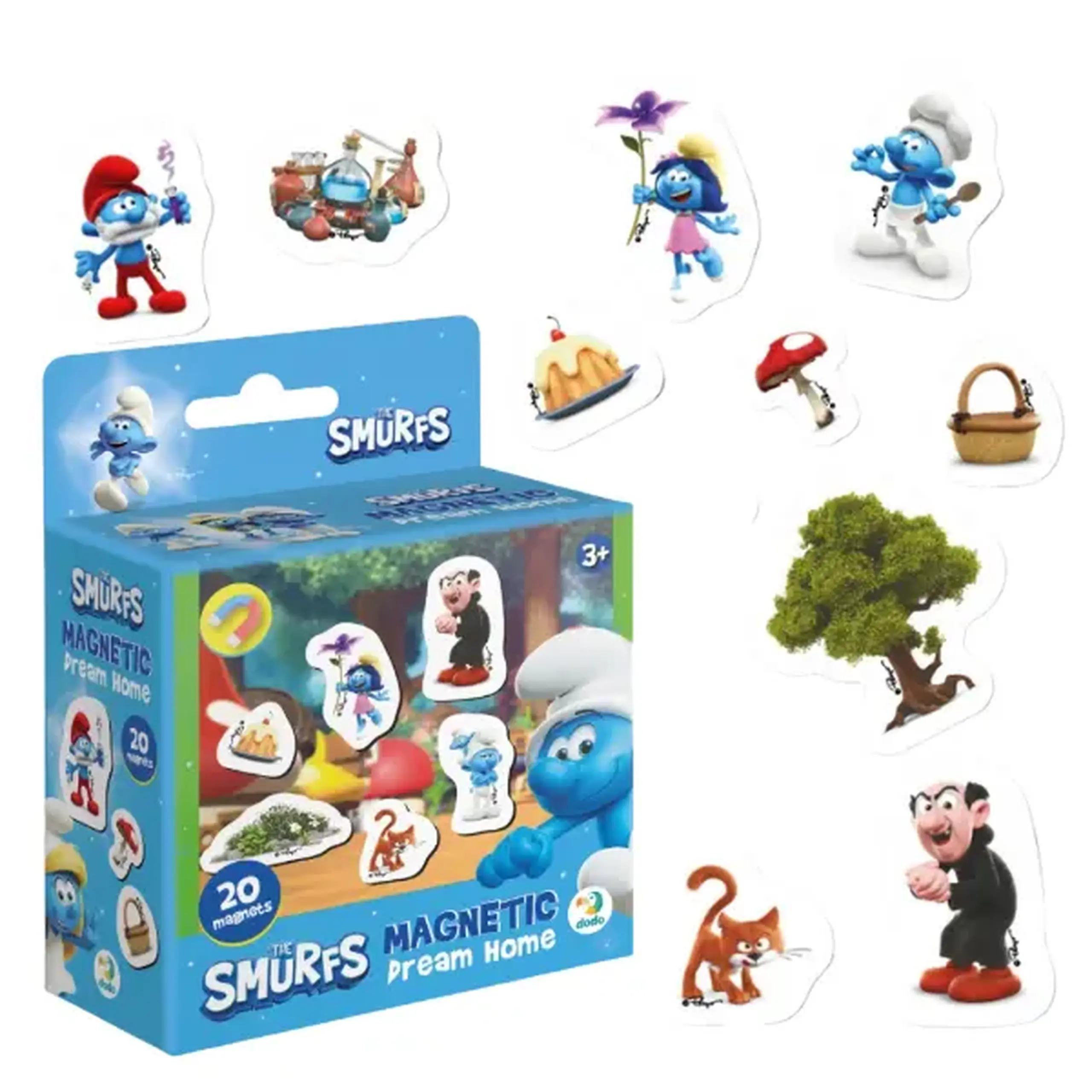 Joc magnetic "Casa de vis", seria Smurfii, 20 elem.