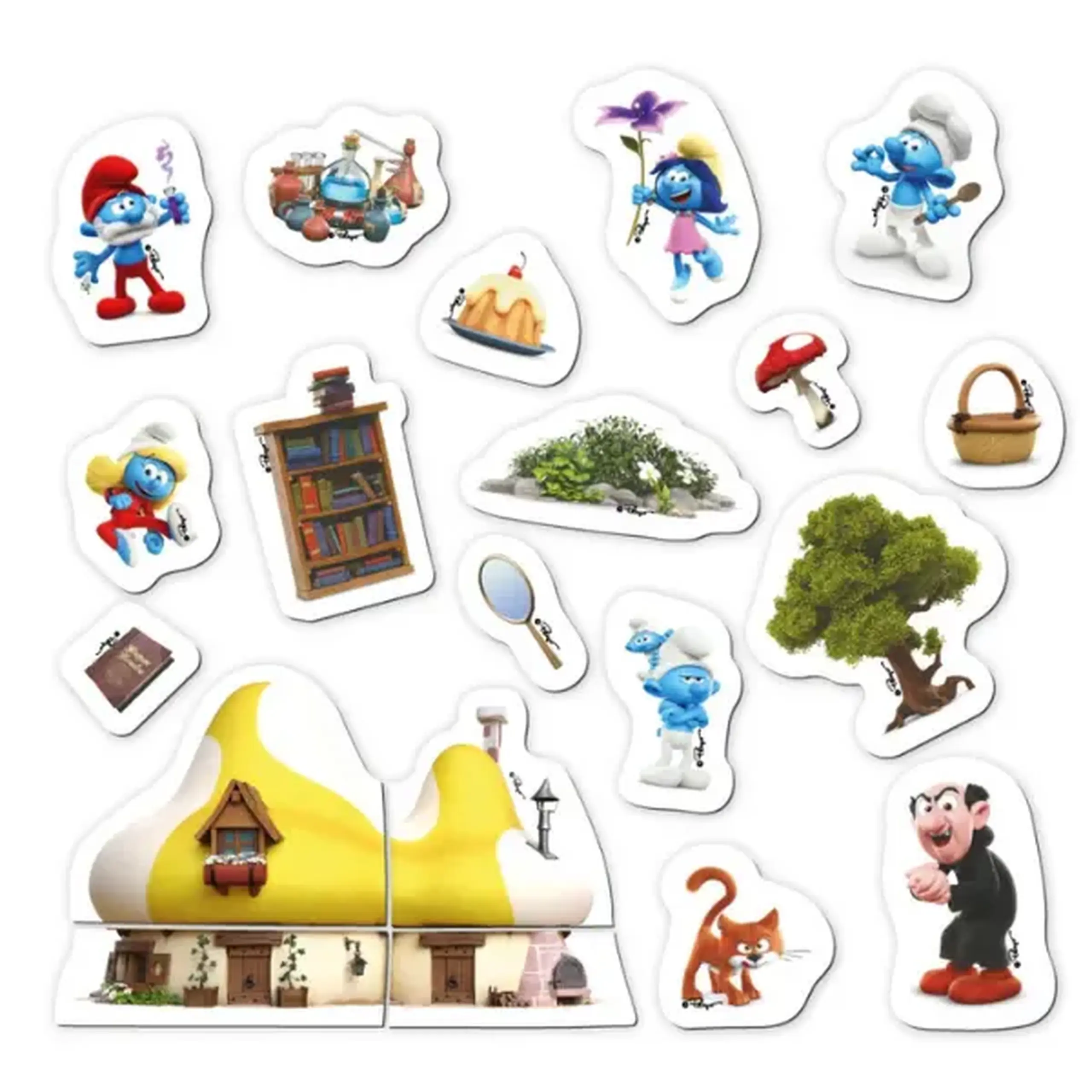 Joc magnetic "Casa de vis", seria Smurfii, 20 elem.