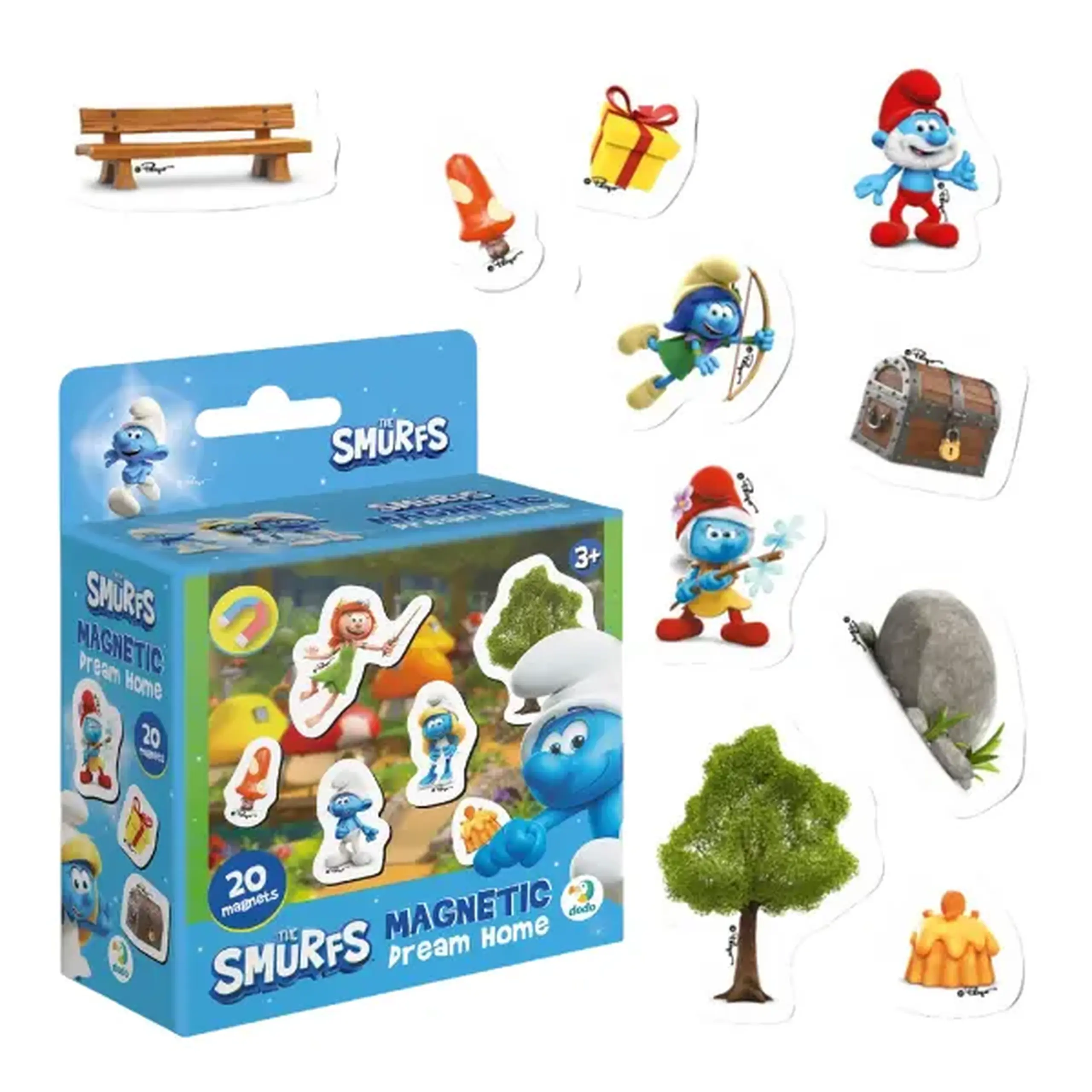 Joc magnetic "Casa de vis: Vilă", seria Smurfii, 20 elem.