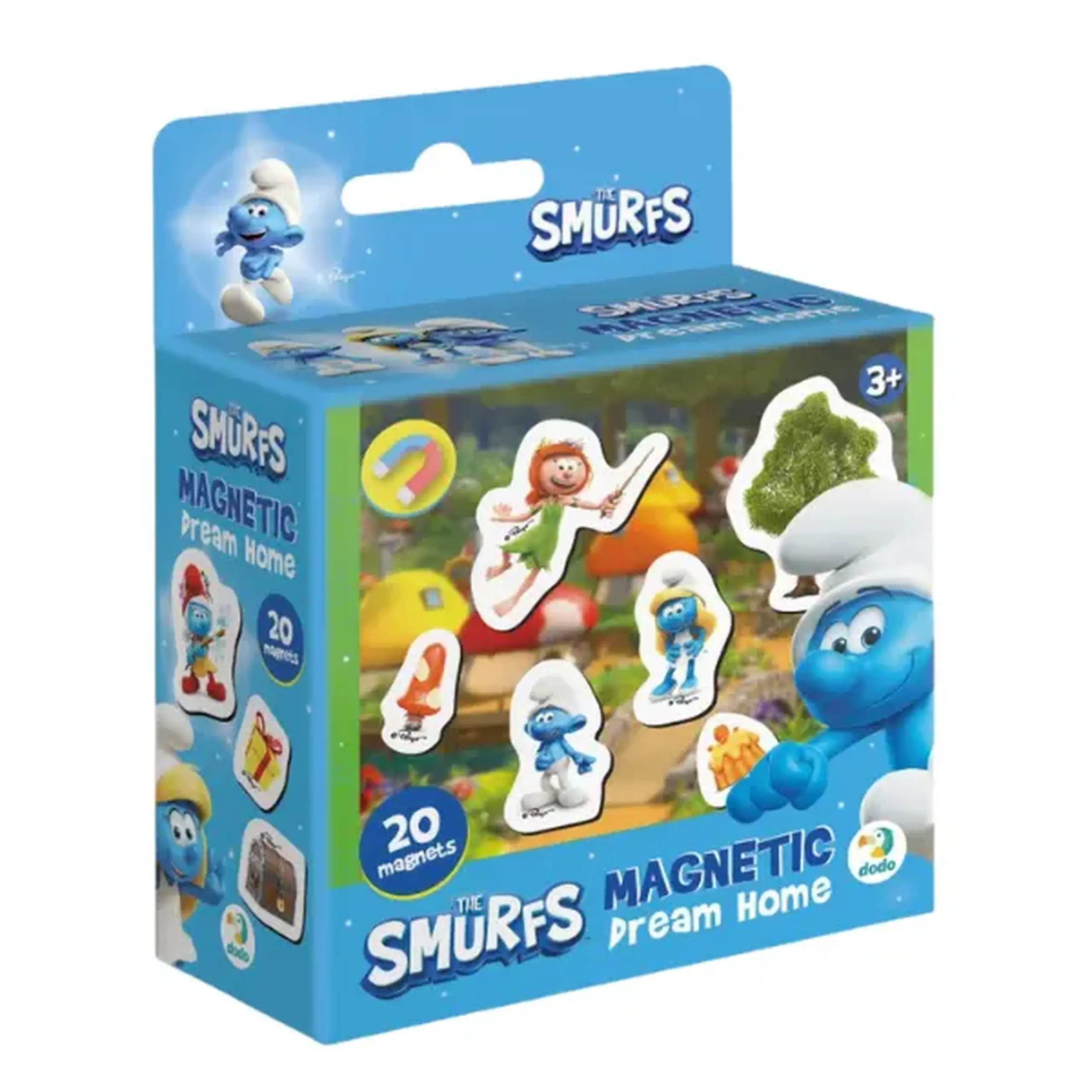 Joc magnetic "Casa de vis: Vilă", seria Smurfii, 20 elem.