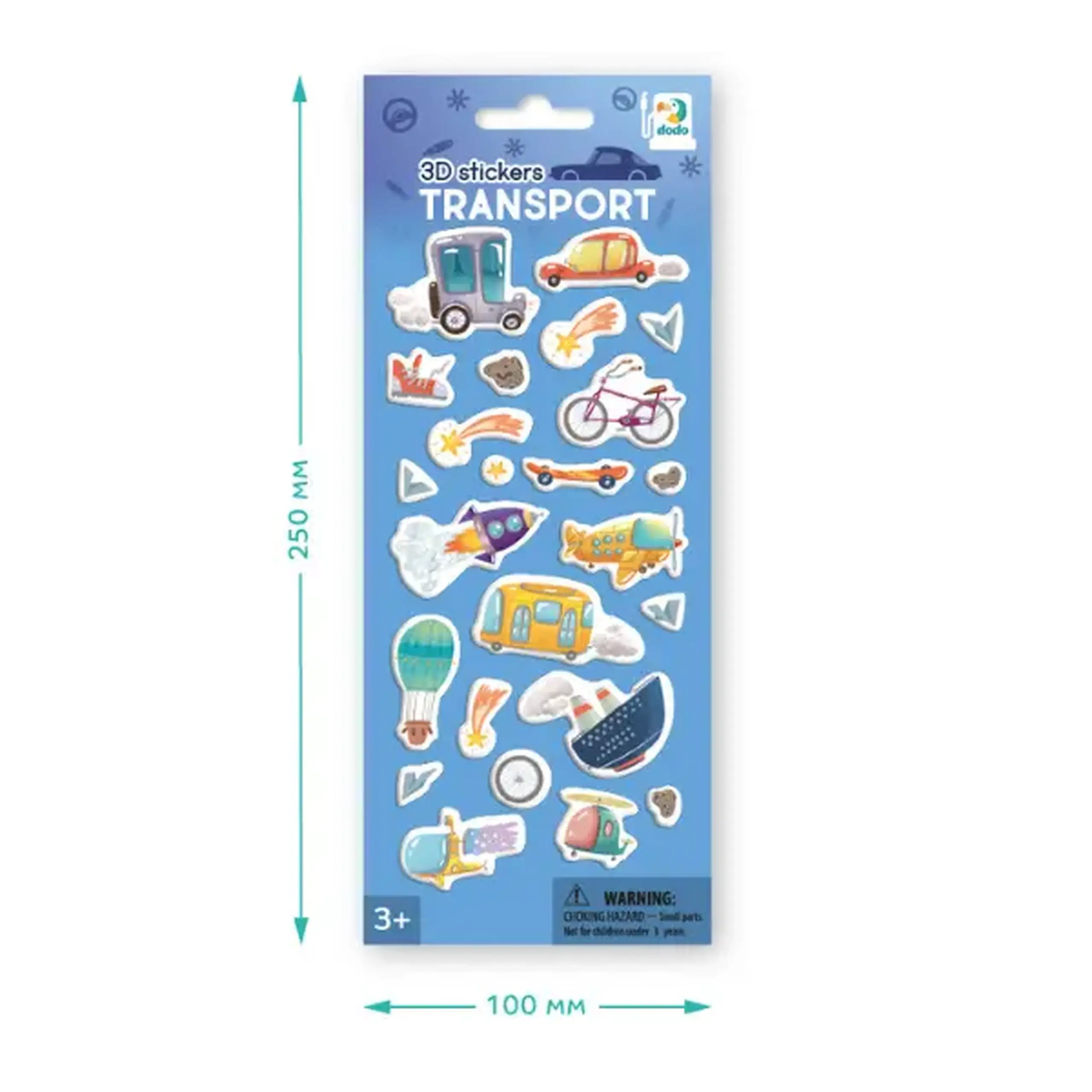 Autocolante 3D "Transport"