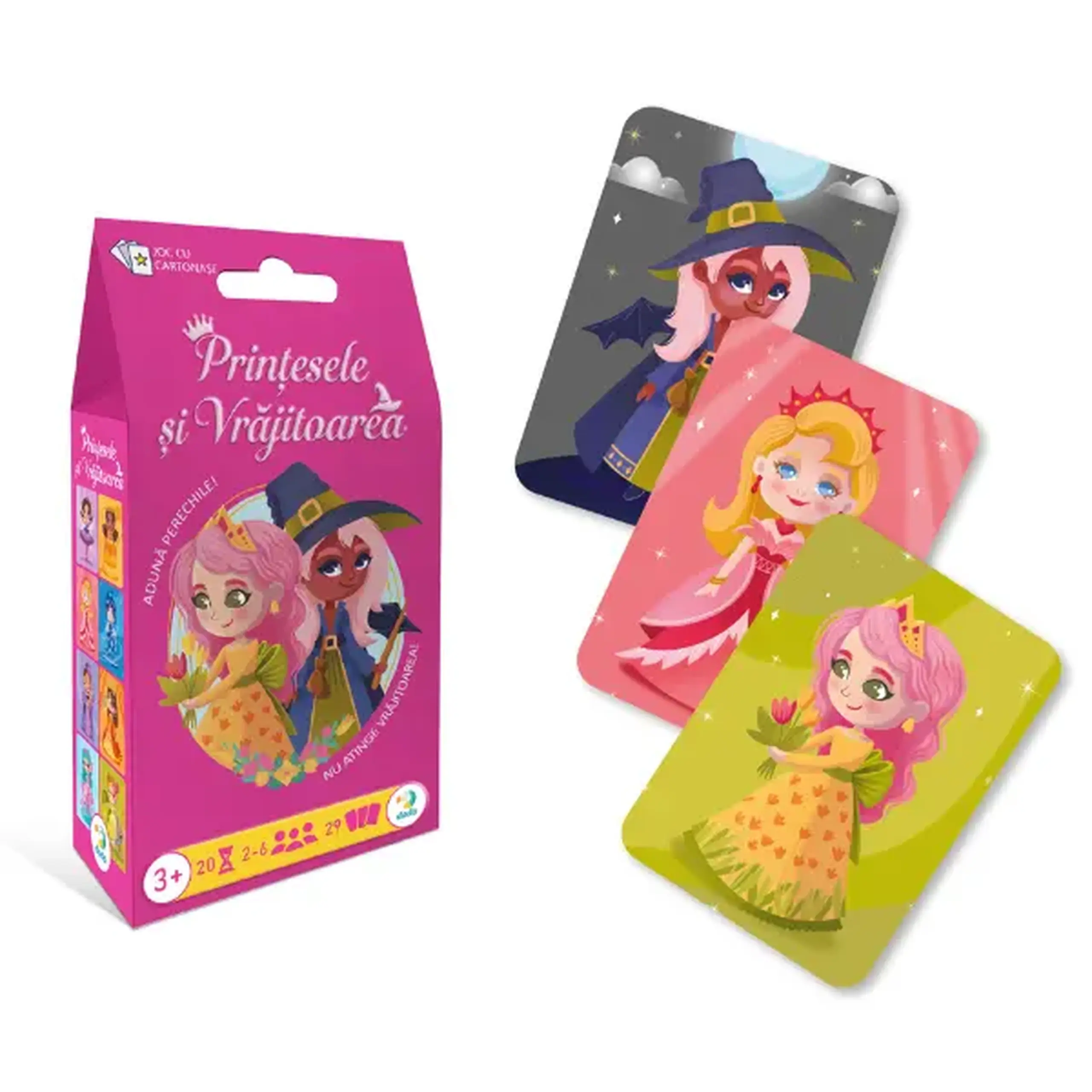Joc de cărți Dodo „Prințese și Vrăjitoare” (rom)