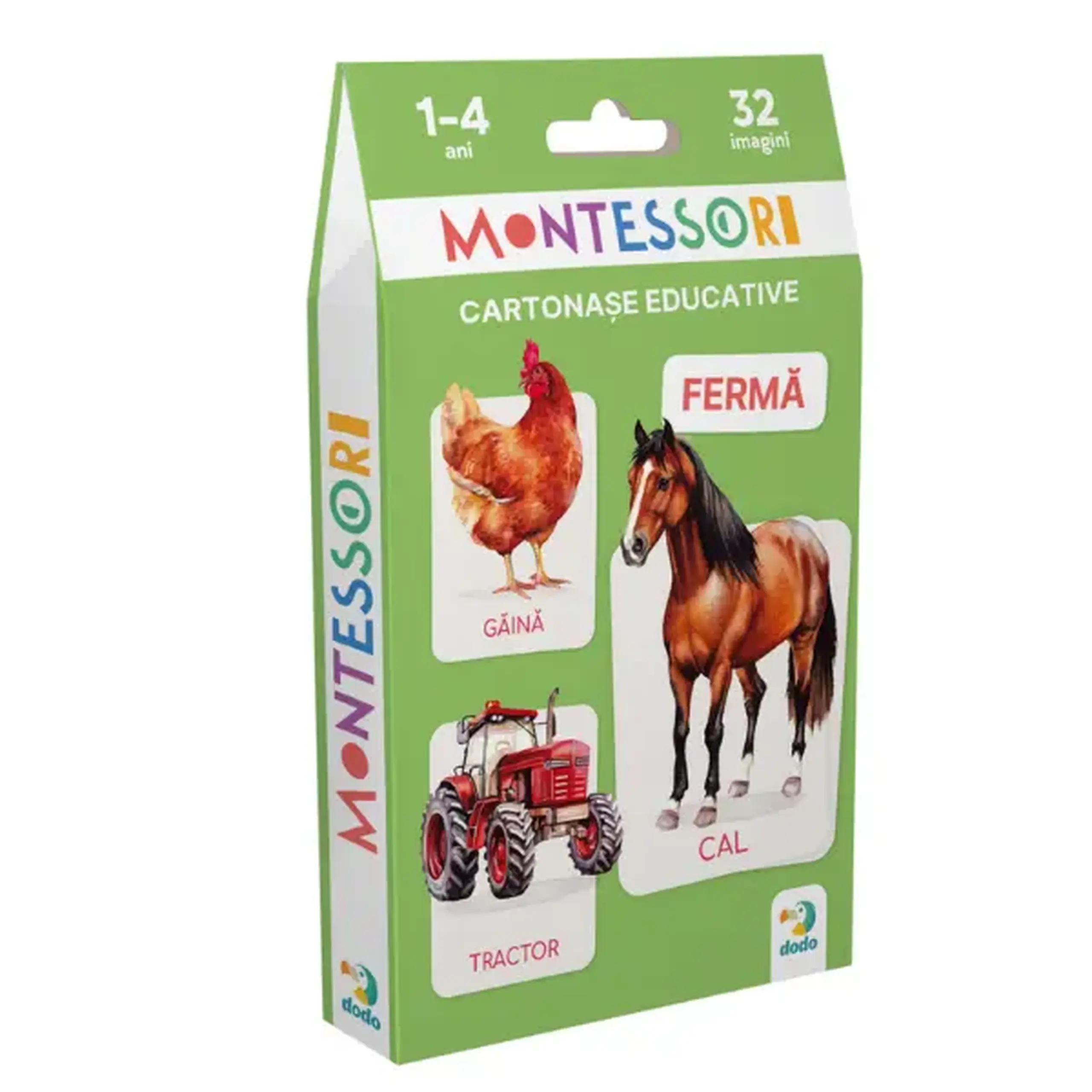 Set de carduri educative Dodo „Ferma” (rom)