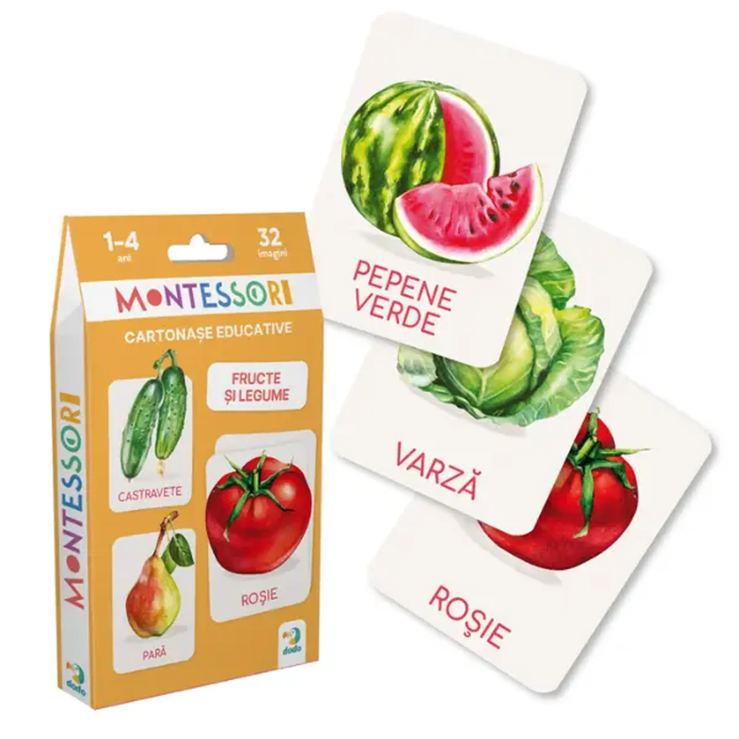 Set de carduri educative Dodo „Legume și fructe” (rom)