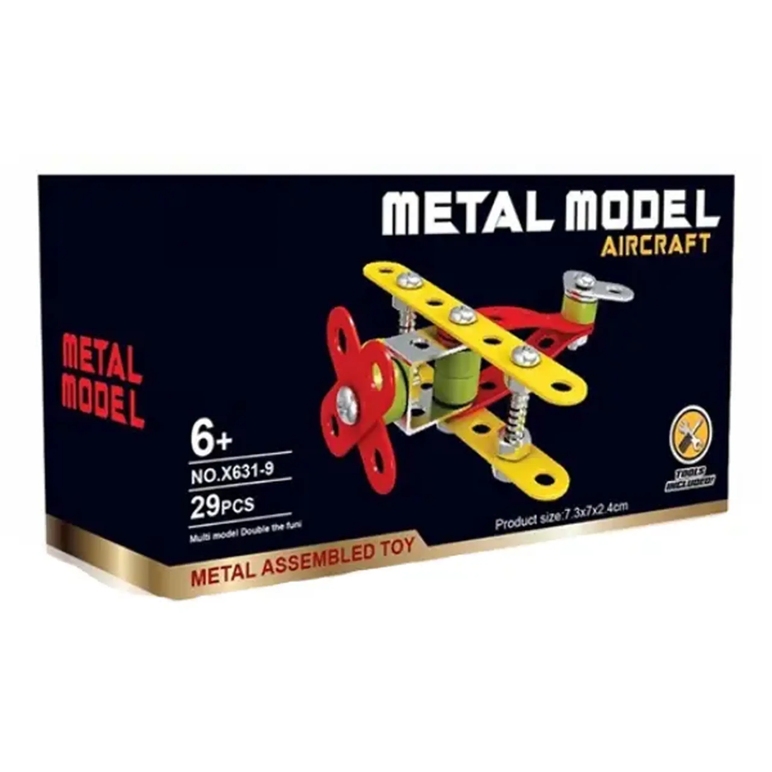 Set de construcție metalic „Avion”, 29 elem.