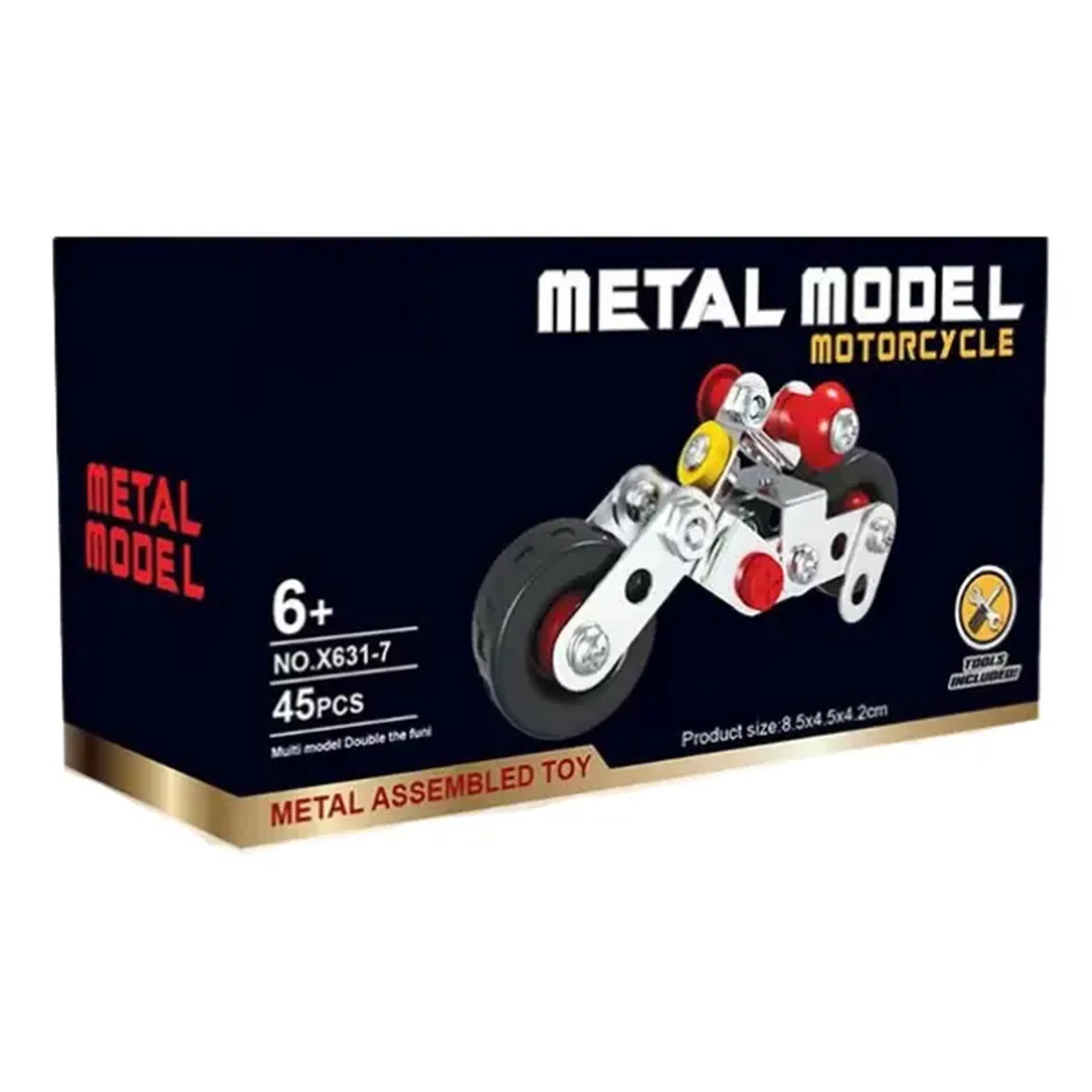 Set de construcție metalic „Motocicletă off-road”, 45 elem.