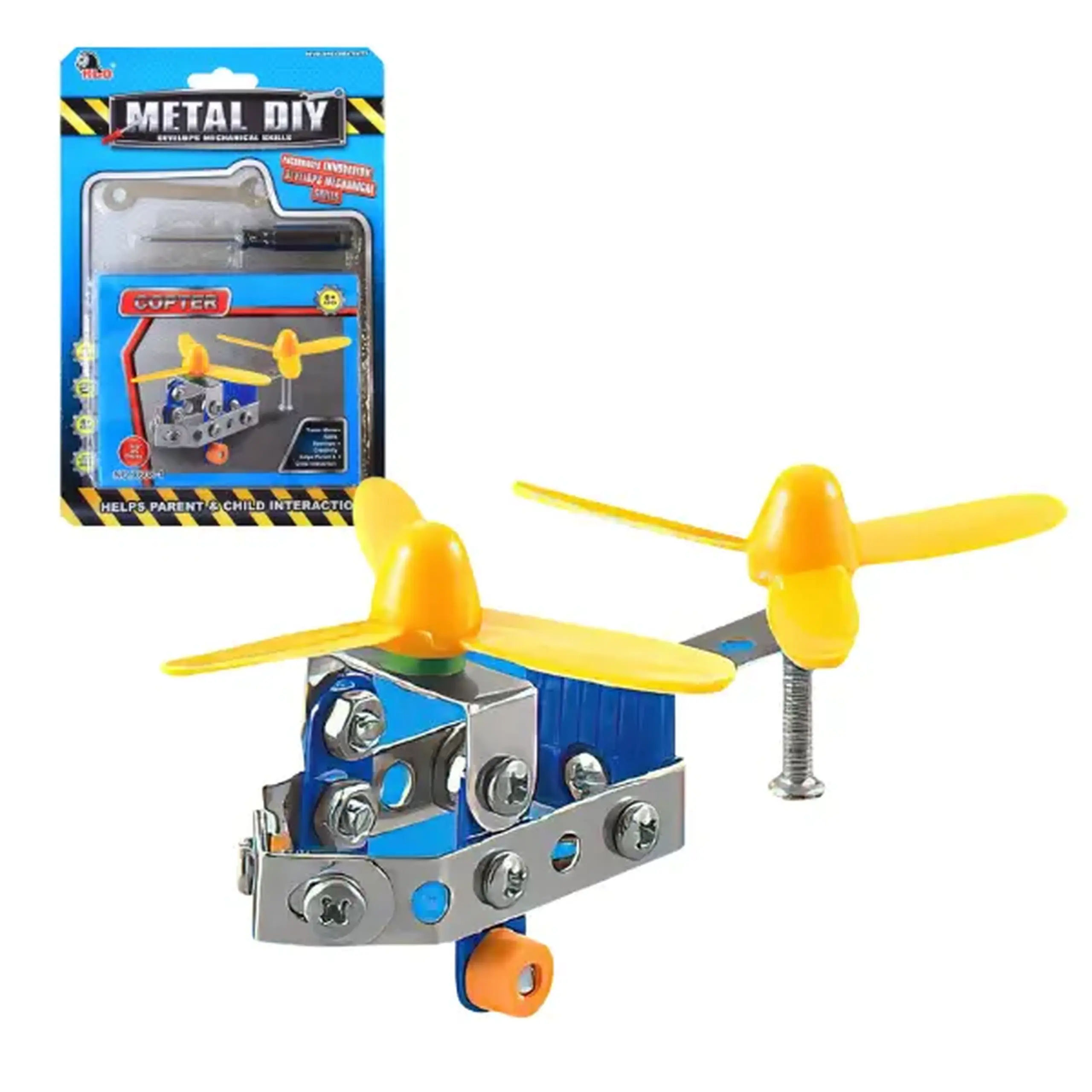 Set de construcție metalic „Elicopter”, 45 elem.