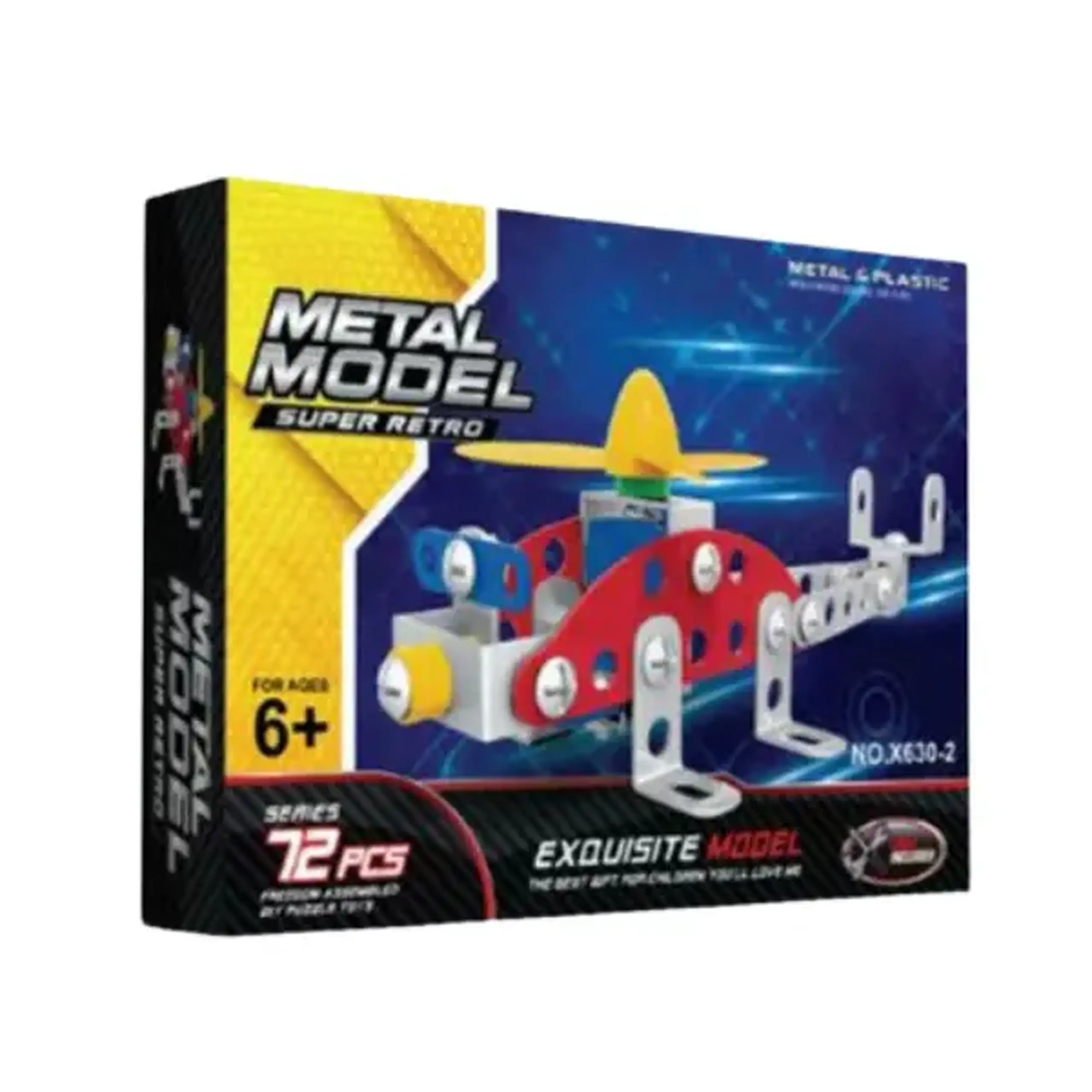 Set de construcție metalic „Elicopter”, 72 elem.