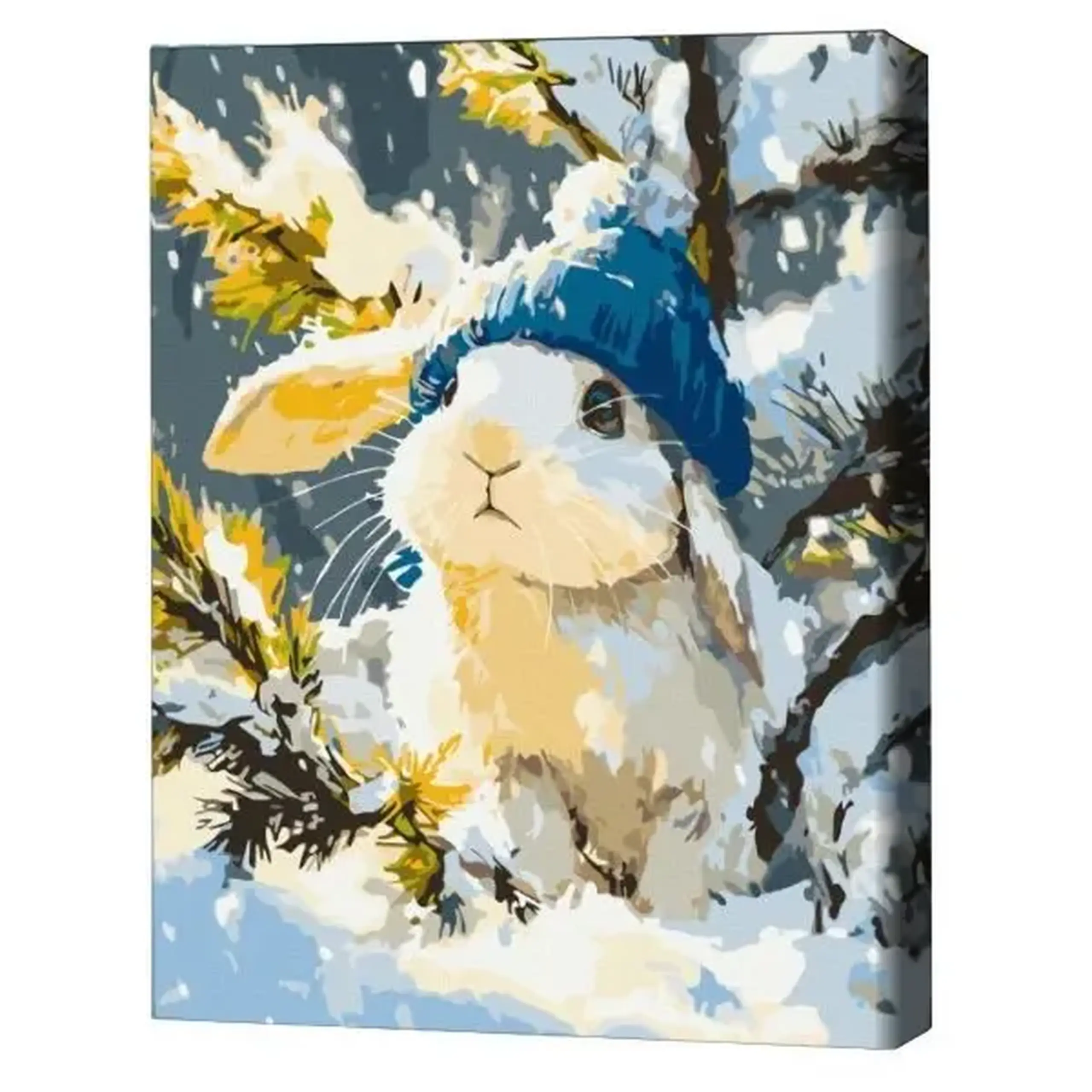 Pictură pe numere 40*50 cm (în cutie) –Fulguț alb cu codiță.