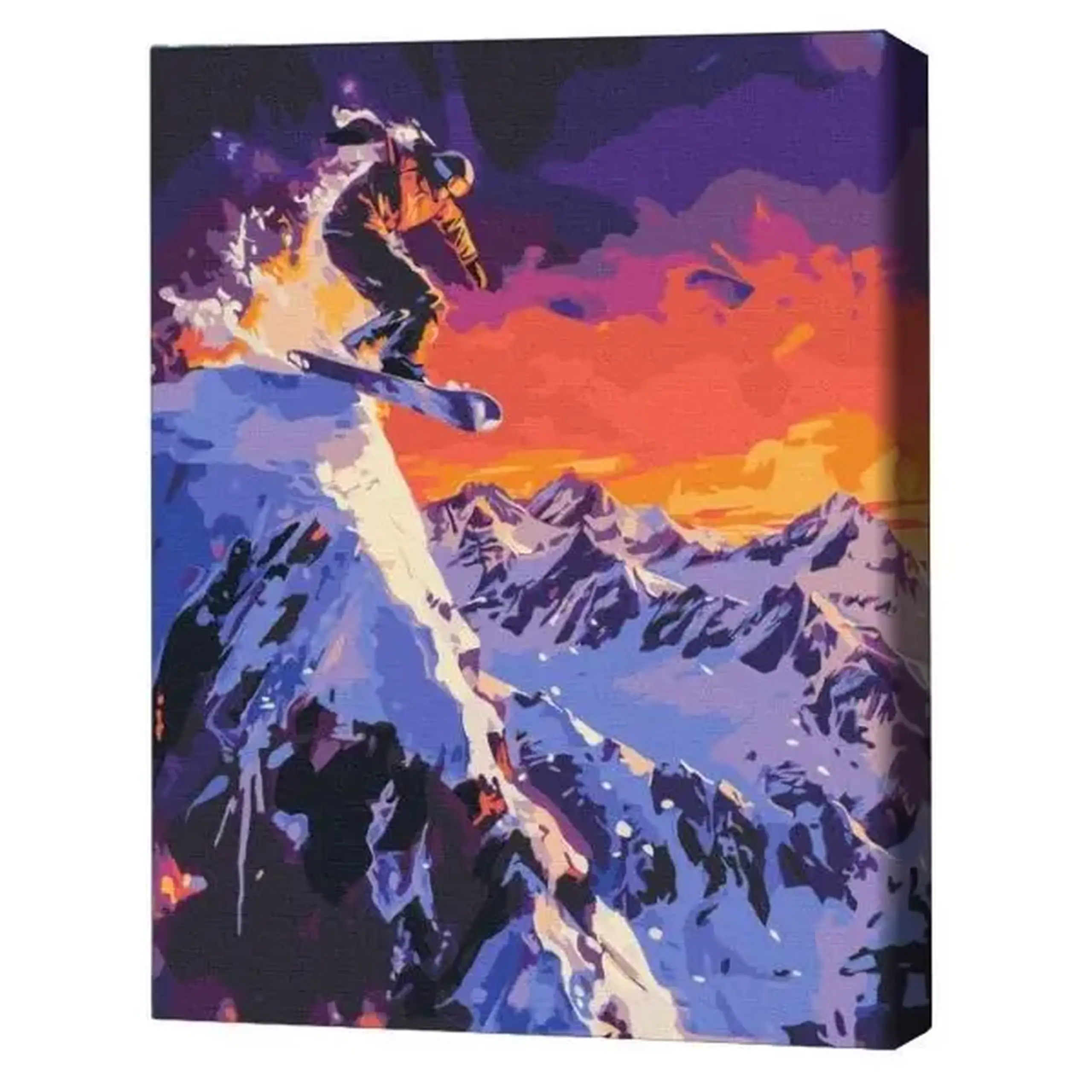 Pictură pe numere 40х50 cm (fără cutie) – Cuceritorul munților.