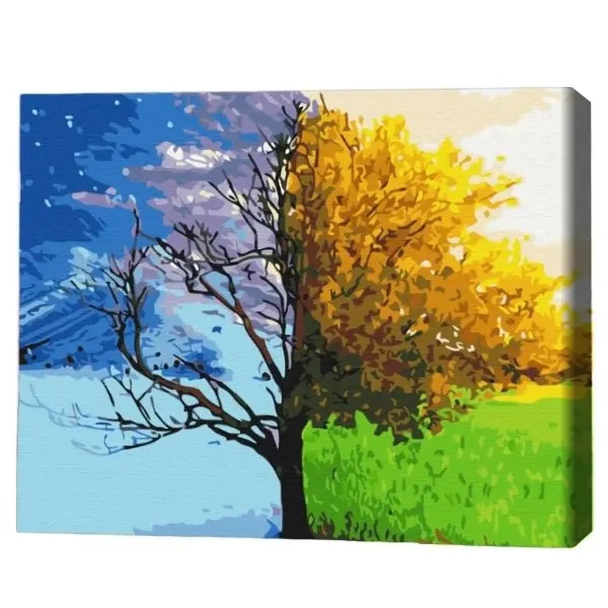 Pictură pe numere 40х50 cm (fără cutie) – Schimbarea anotimpurilor.