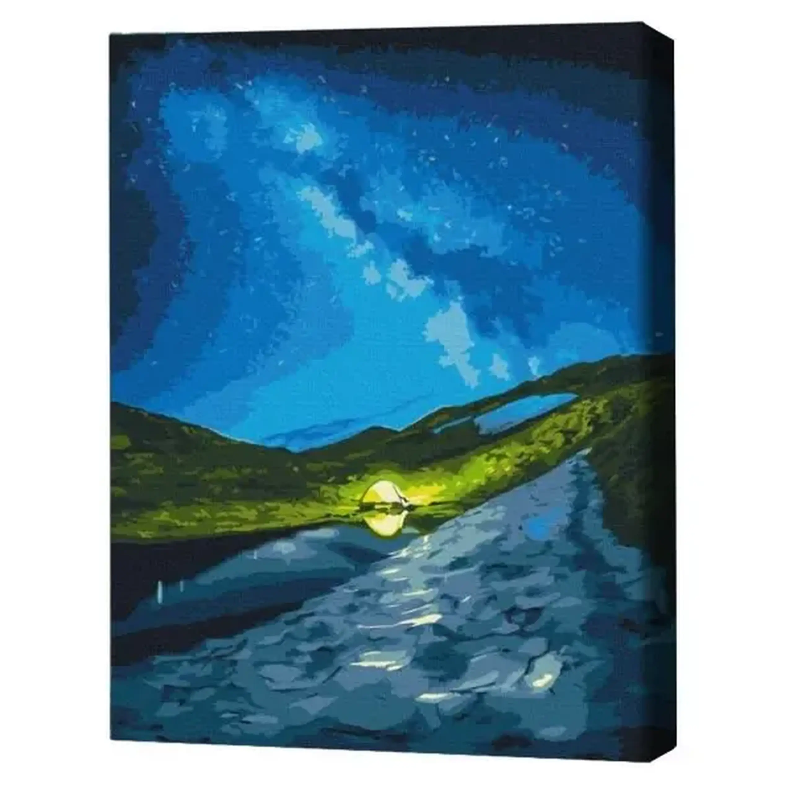 Pictură pe numere 40*50 cm (în cutie) – Camping sub stele.