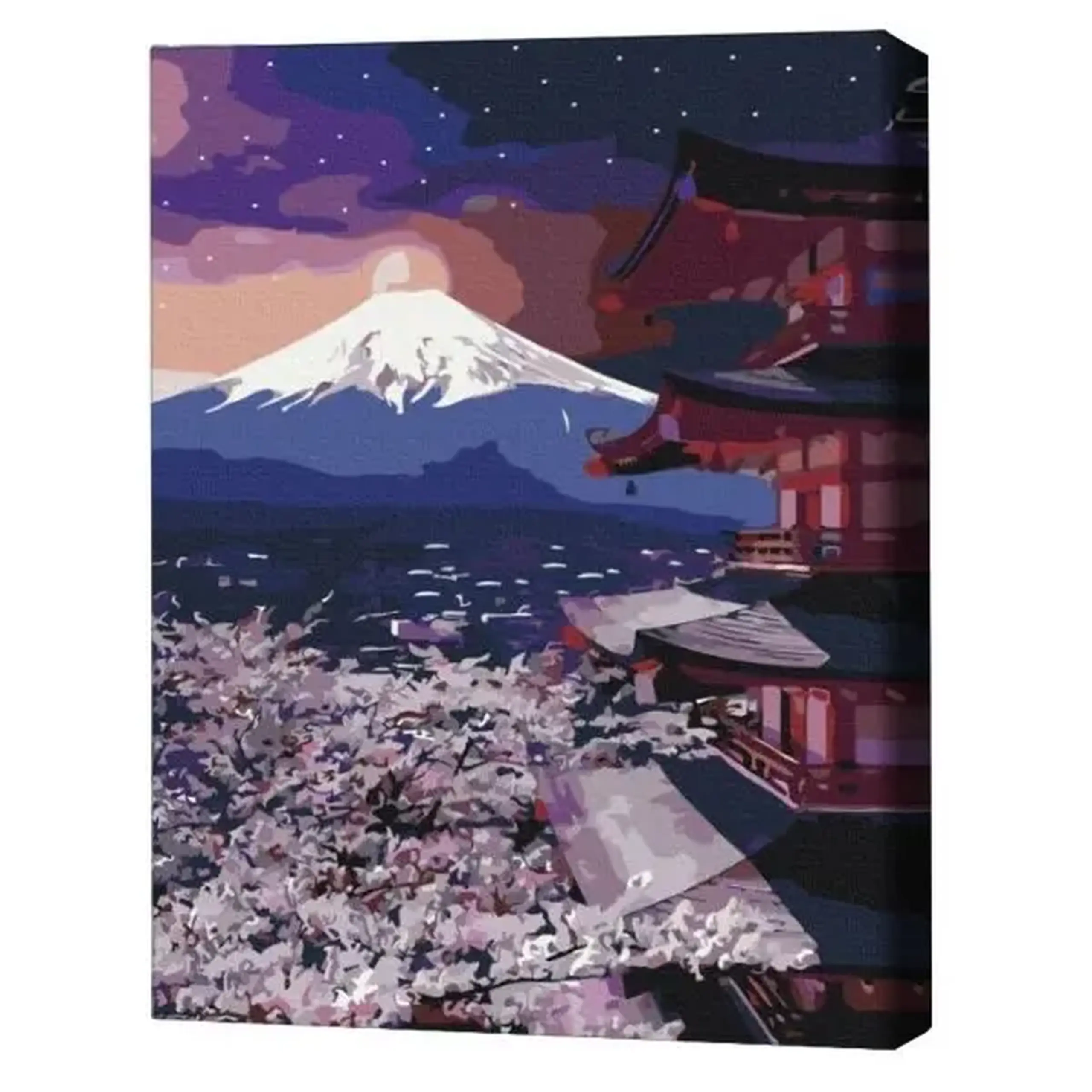 Pictură pe numere 40*50 cm (în cutie) – Muntele Fuji.