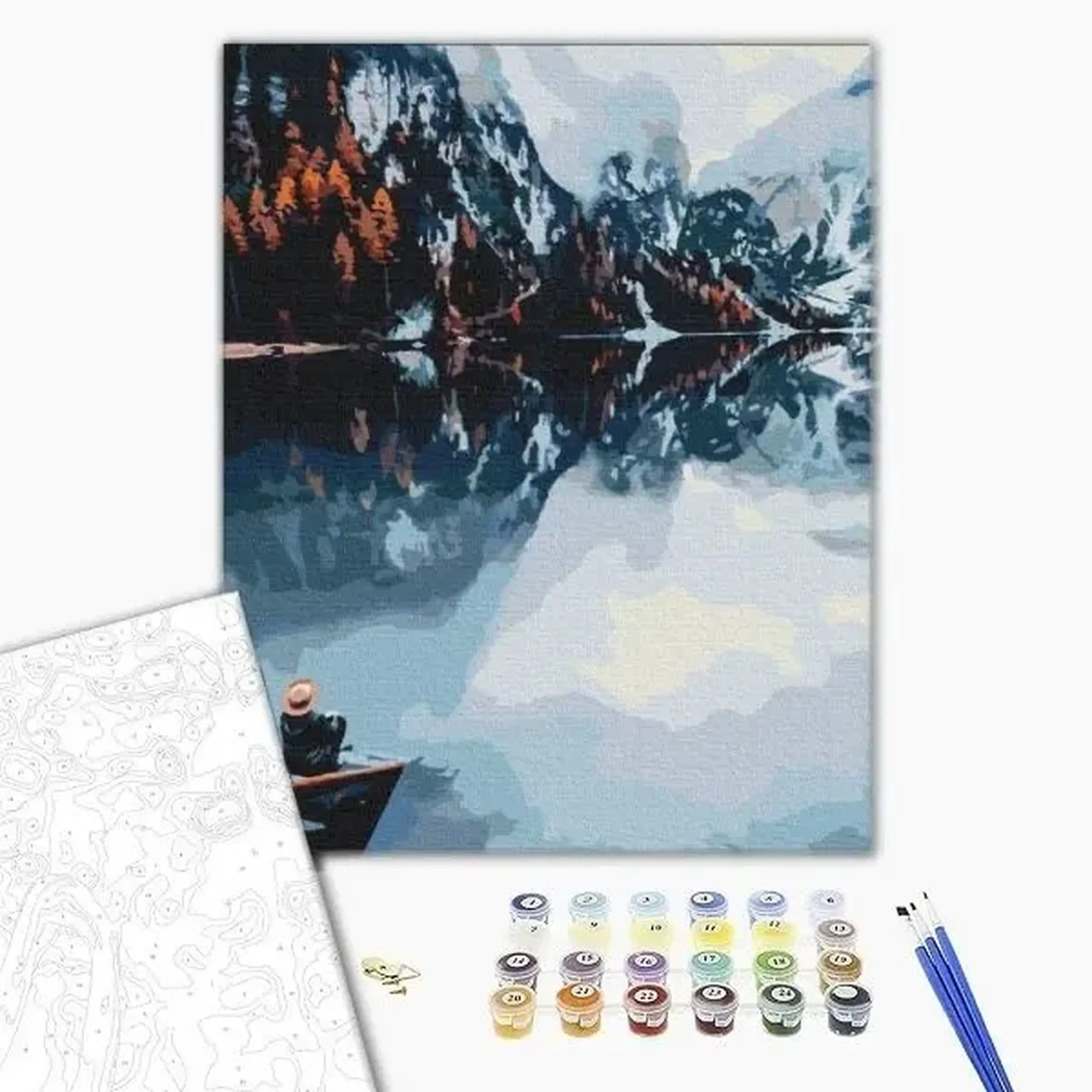 Pictură pe numere 40x50 cm (fără cutie) – Toamna pe prim-plan.