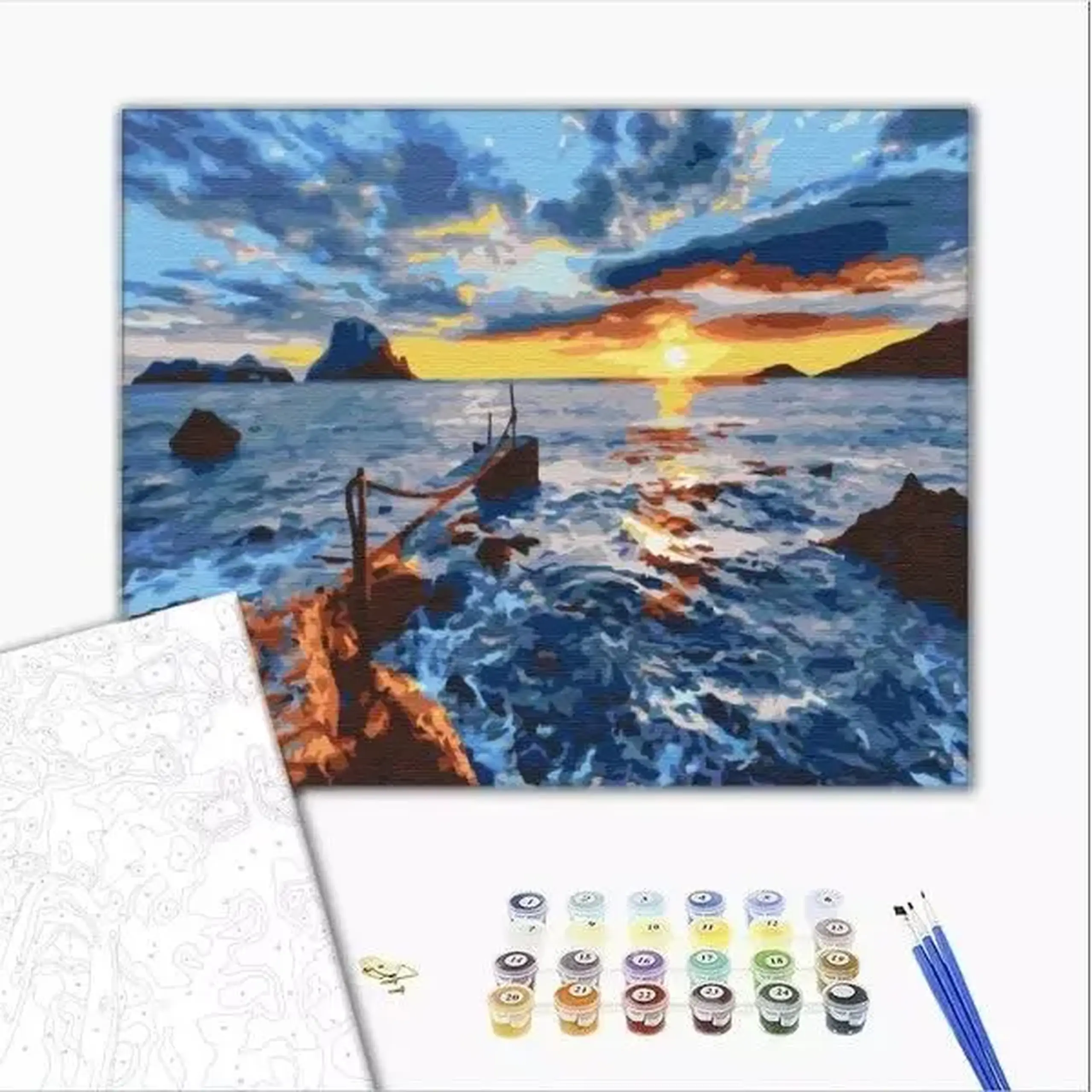 Pictură pe numere 40х50 cm (fără cutie) – În vest