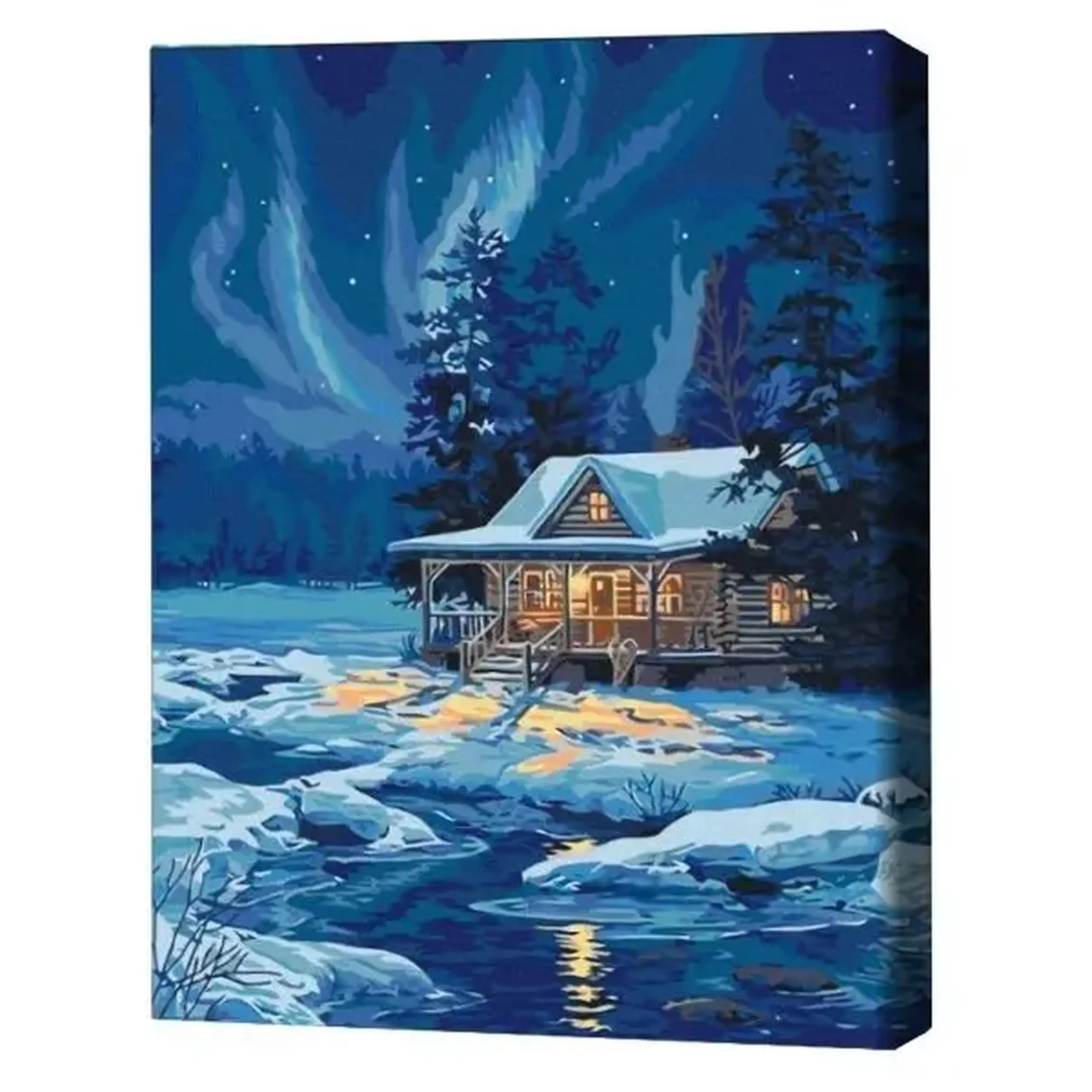 Pictură pe numere 40х50 cm (fără cutie) - Aurora polară