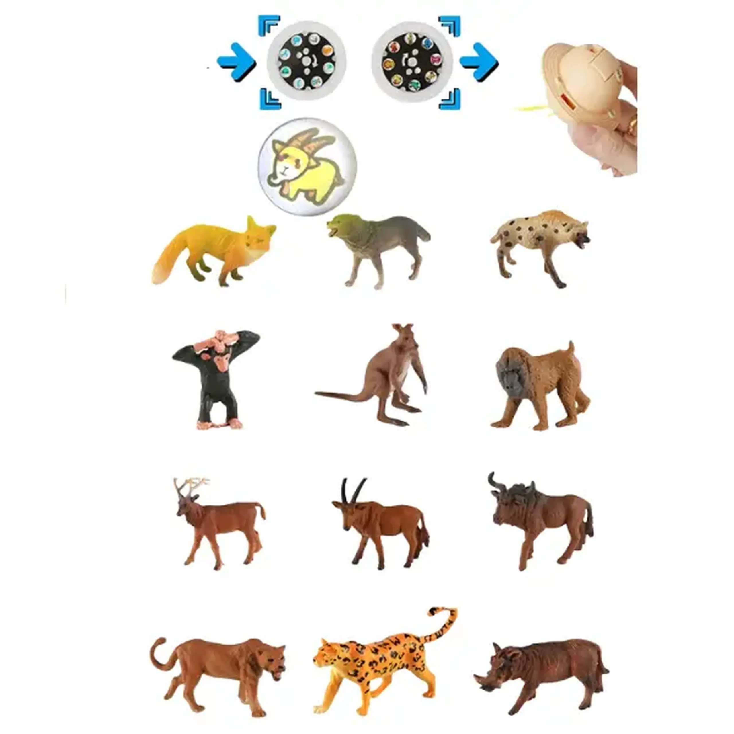 Set de mini-figurine „Colecția Animalelor Sălbatice”