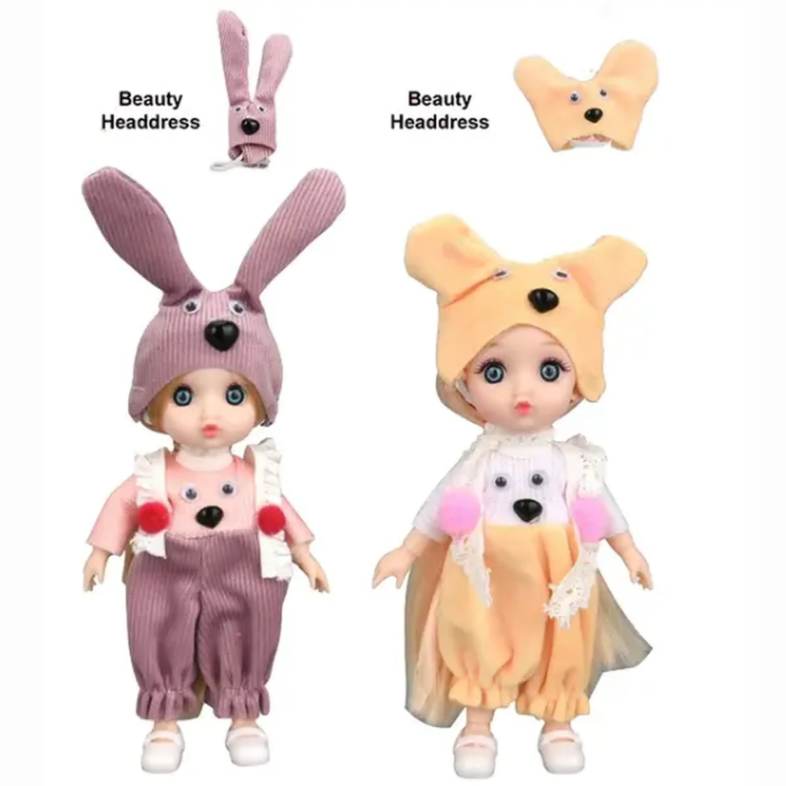Păpușică drăguță în costumaș, 2 modele