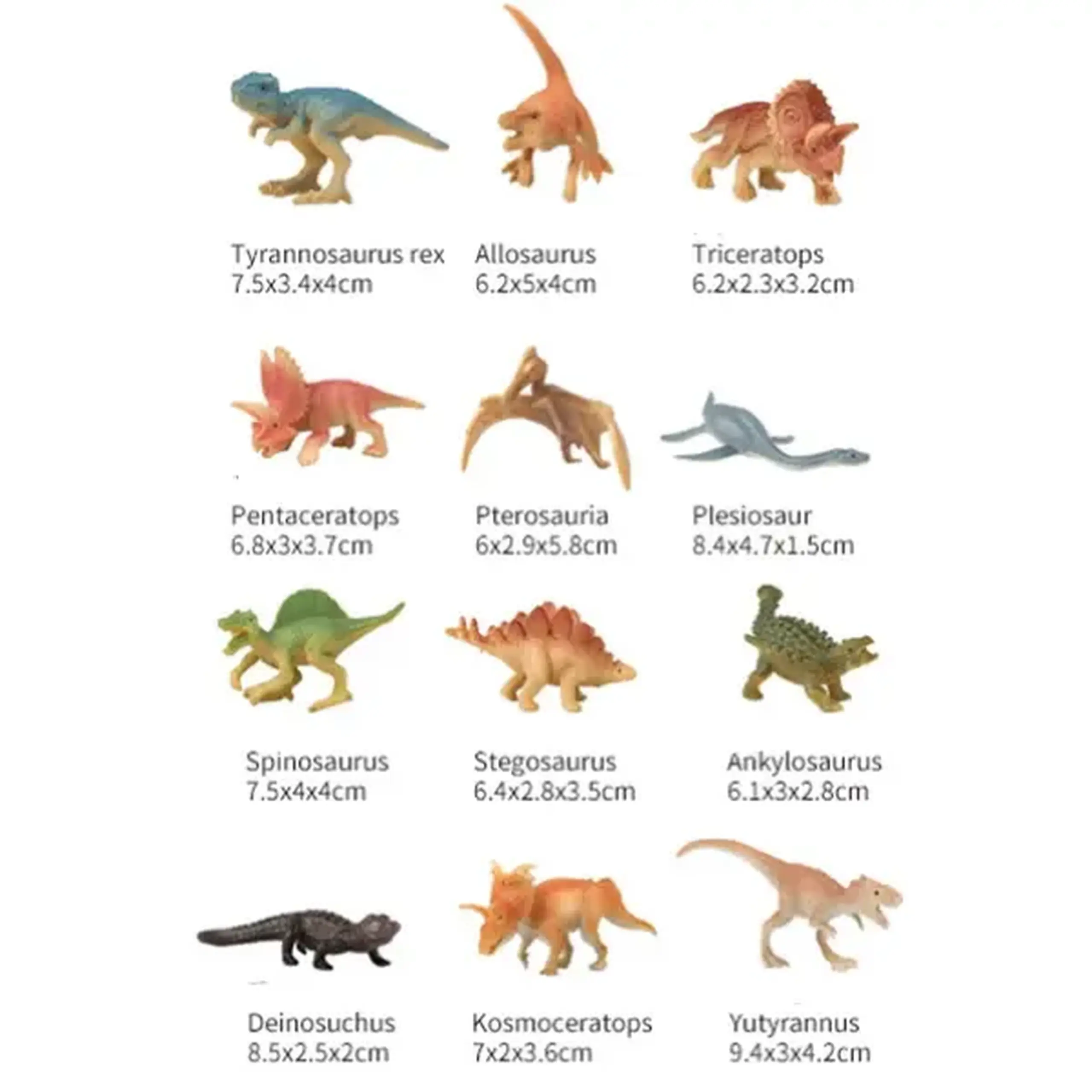 Set de mini-figurine de dinozauri „Muzeul Naturii”