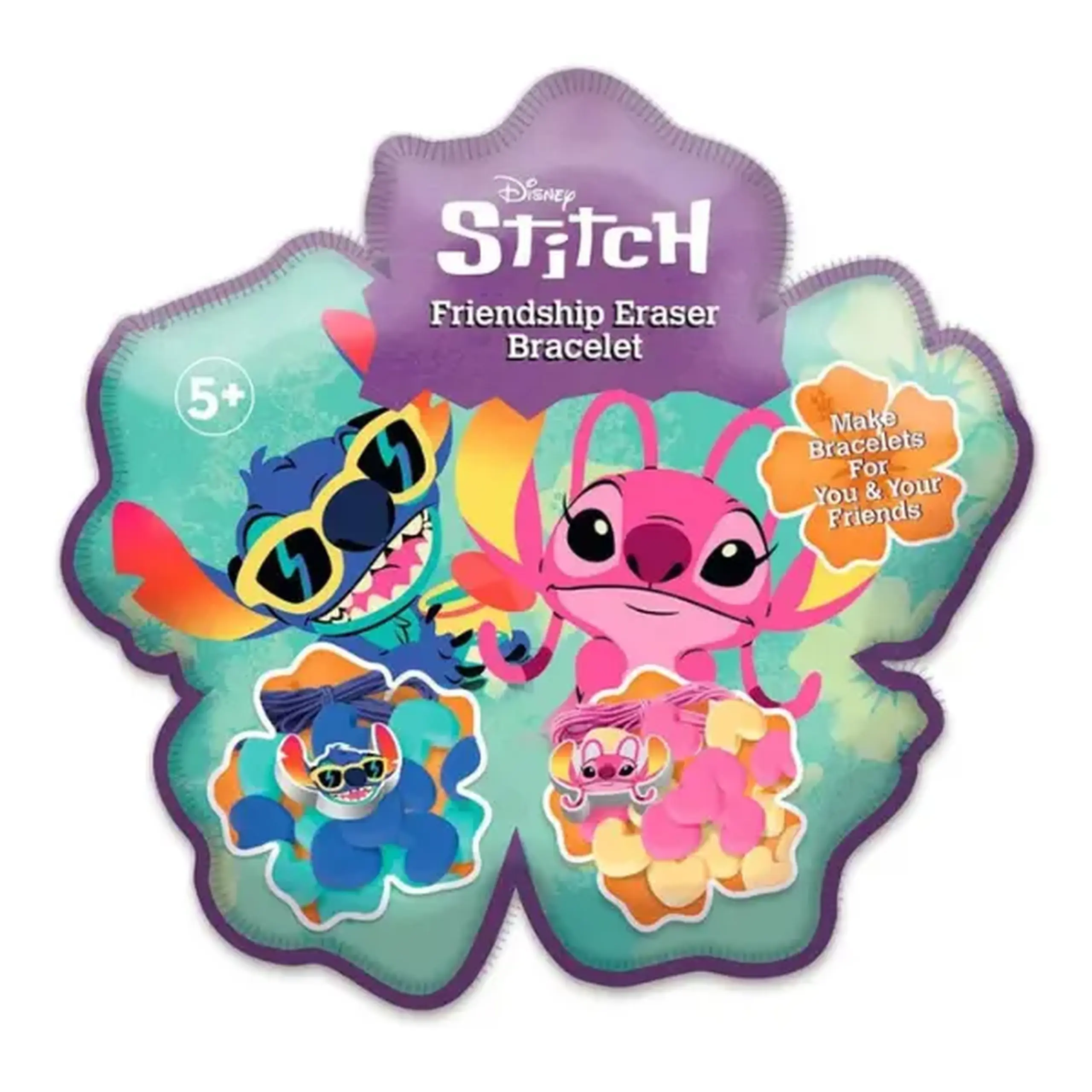 Set pentru crearea brățărilor din radieră, seria "Lilo și Stitch"
