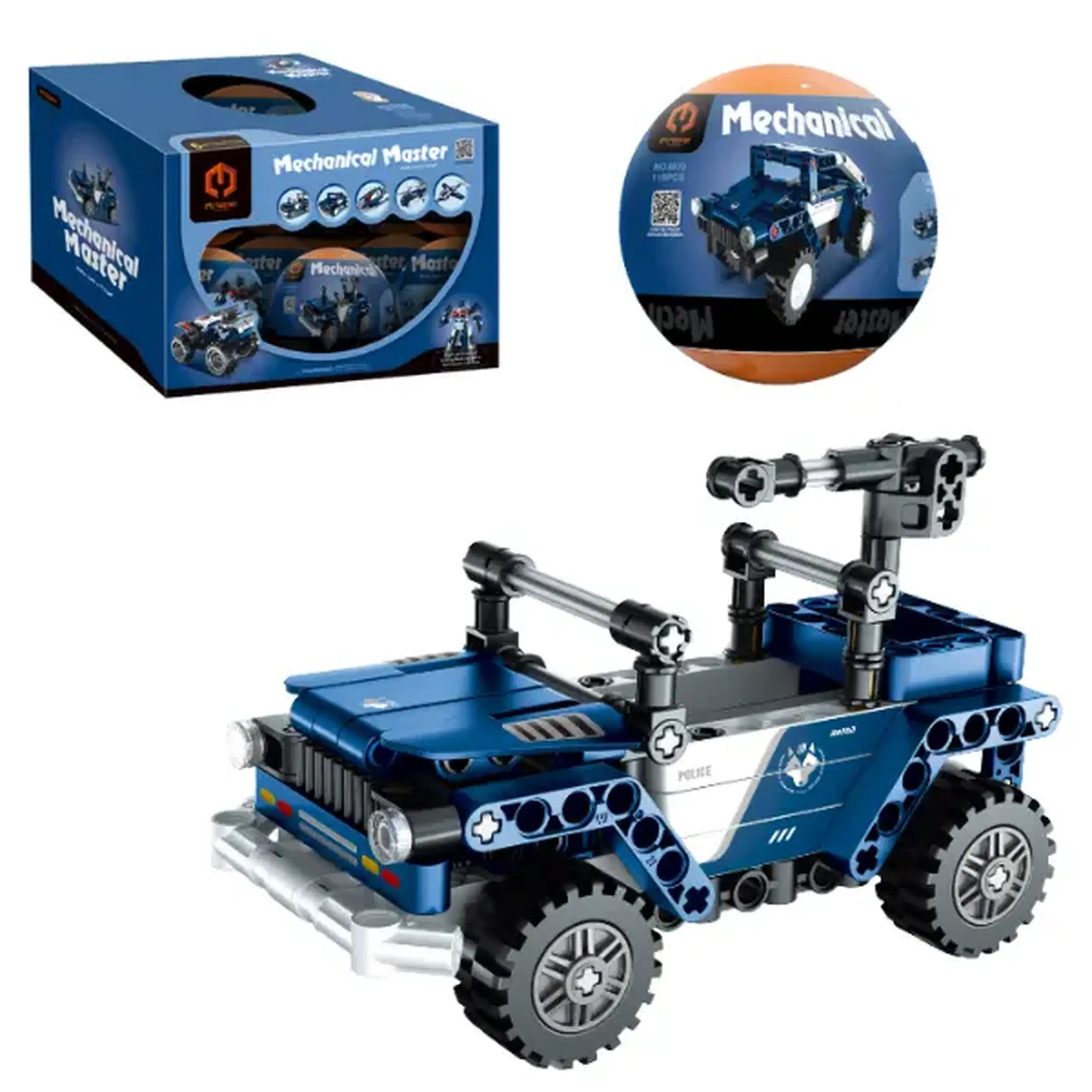 Set de construcție în ou iM Master Mechanical Master „Vehicule”, 6 modele, de la 118 pană la 124 elemente