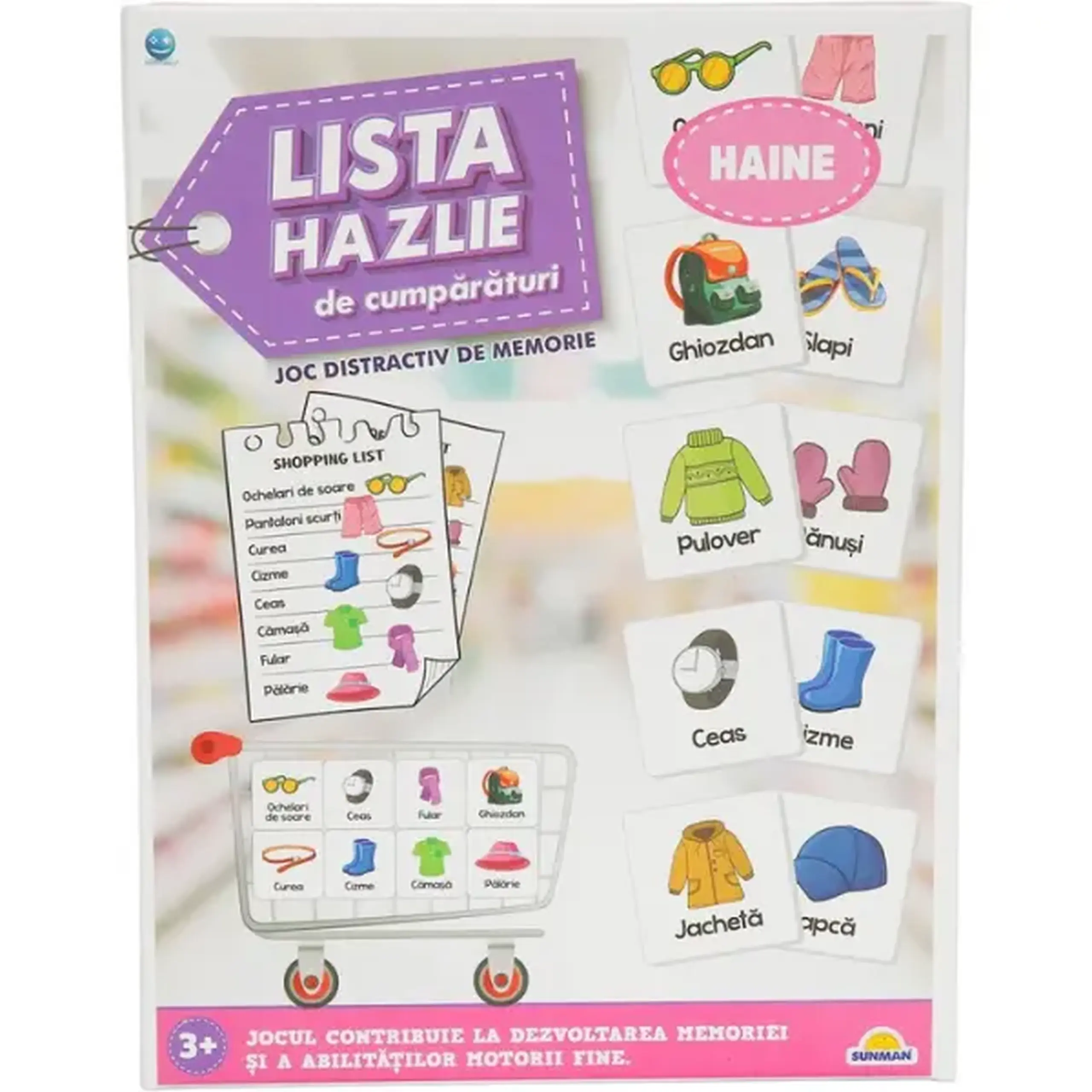 Joc de societate "Lista hazlie de cumpărături", ro.