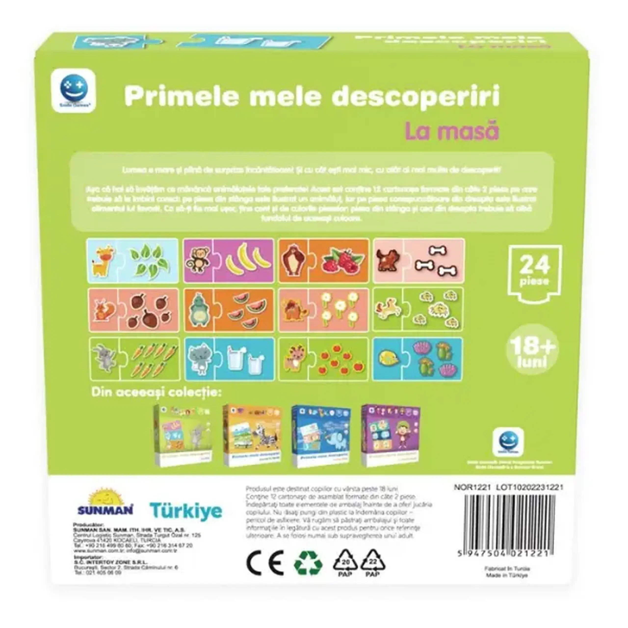 Puzzle "Primele mele descoperiri: La masă", 24 piese, ro.