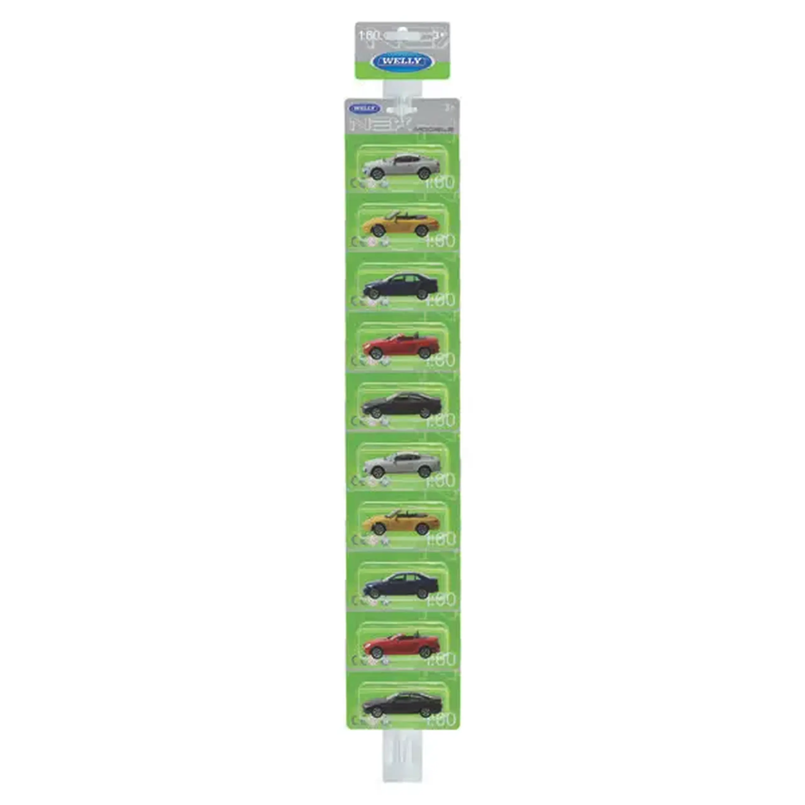 Mașini Metalice de Colecție 1:60 WELLY, 12 modele BLISTER (25A)