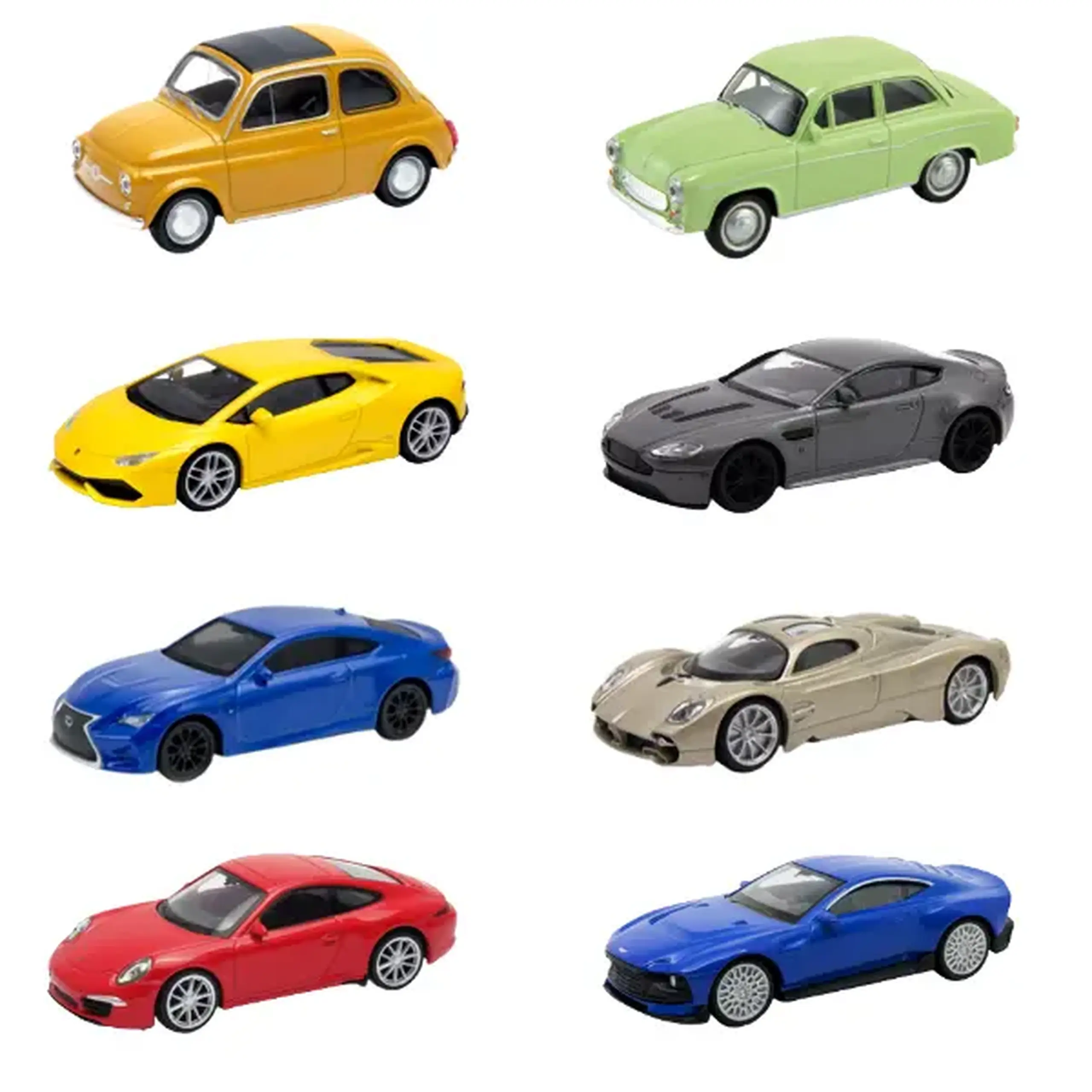 Mașini Metalice de Colecție 1:43 WELLY, 8 modele (25A)