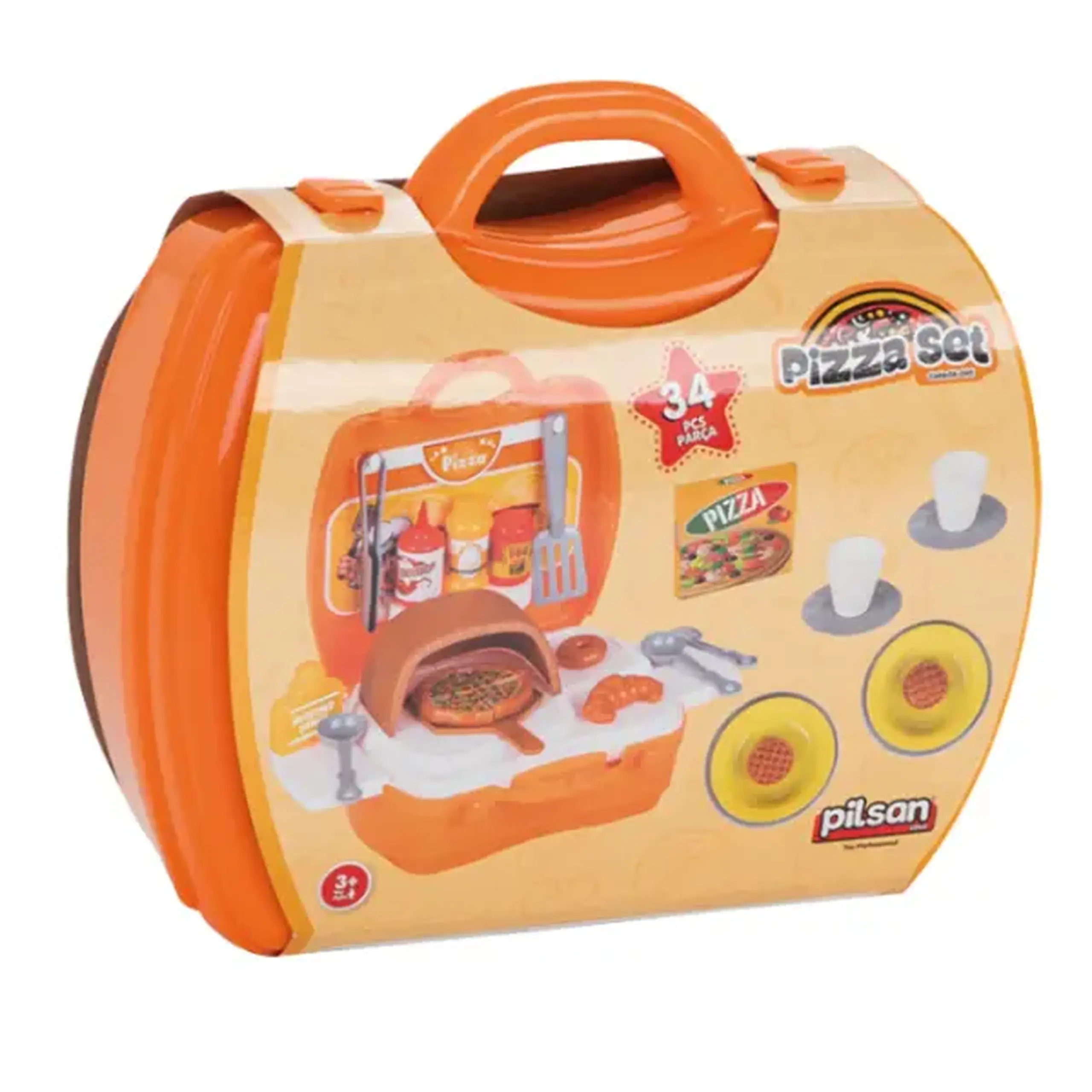 Set "Pizza" cu valiză de transport, 34 piese